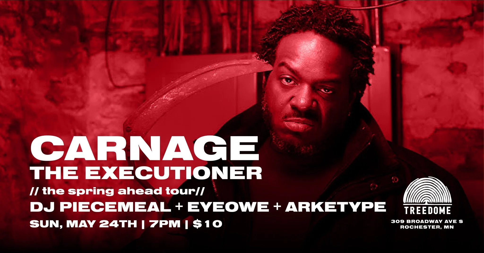 Carnage The Executioner Spring Ahead Tour 2026