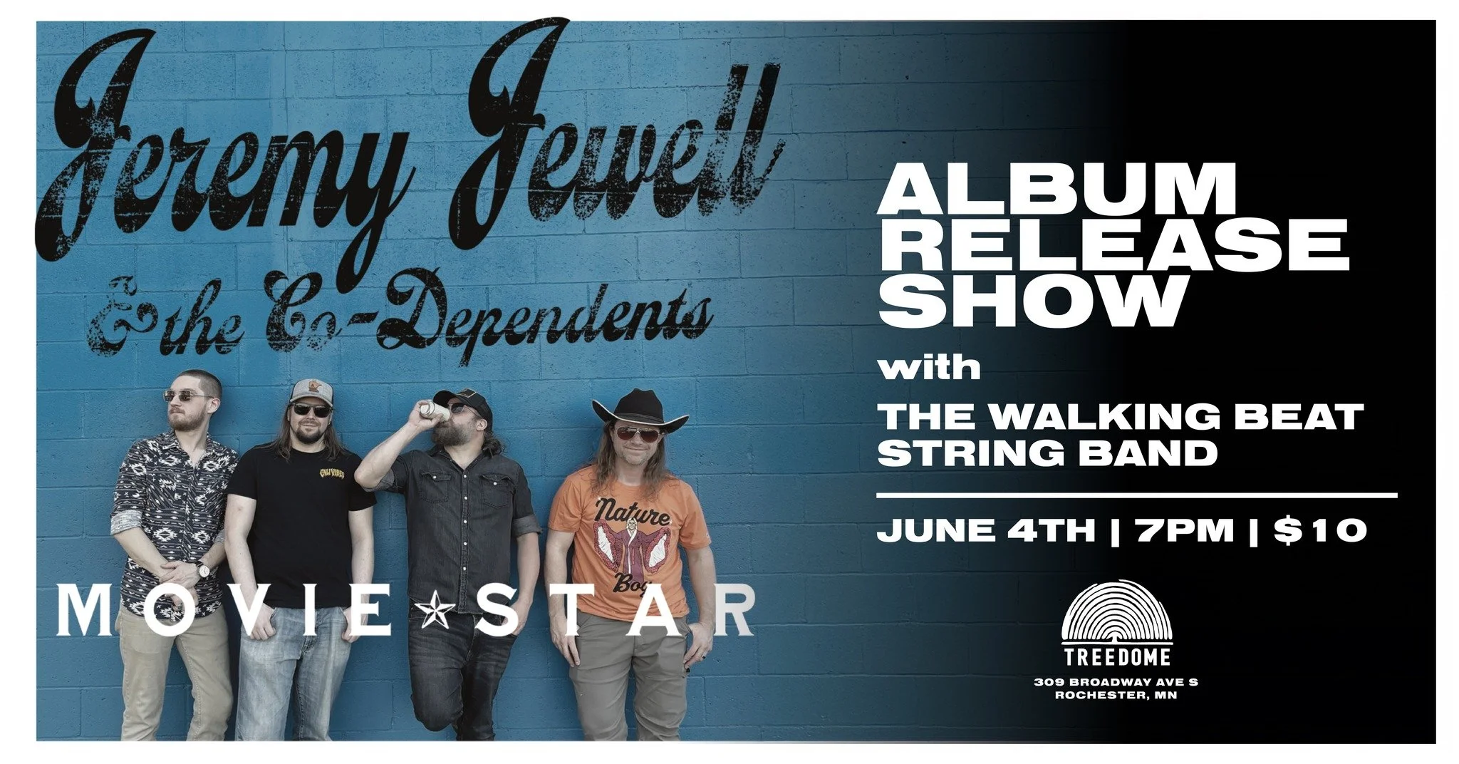 Jeremy Jewell & The Co-Dependents Movie Star Album Release Show