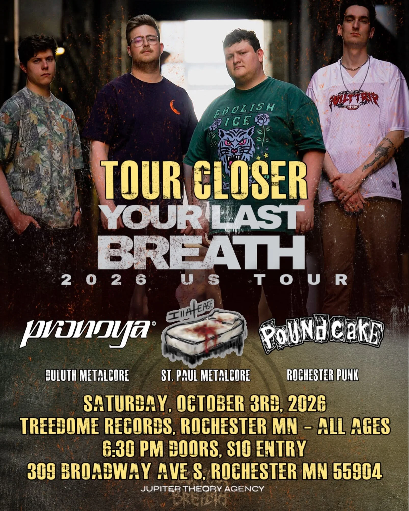 Your Last Breath, Pronoya, Illasease, Pound Cake