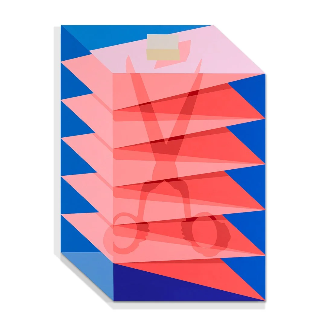 A Translucent Blue Box
Acrylic on canvas
147.5cm x 110cm
2023