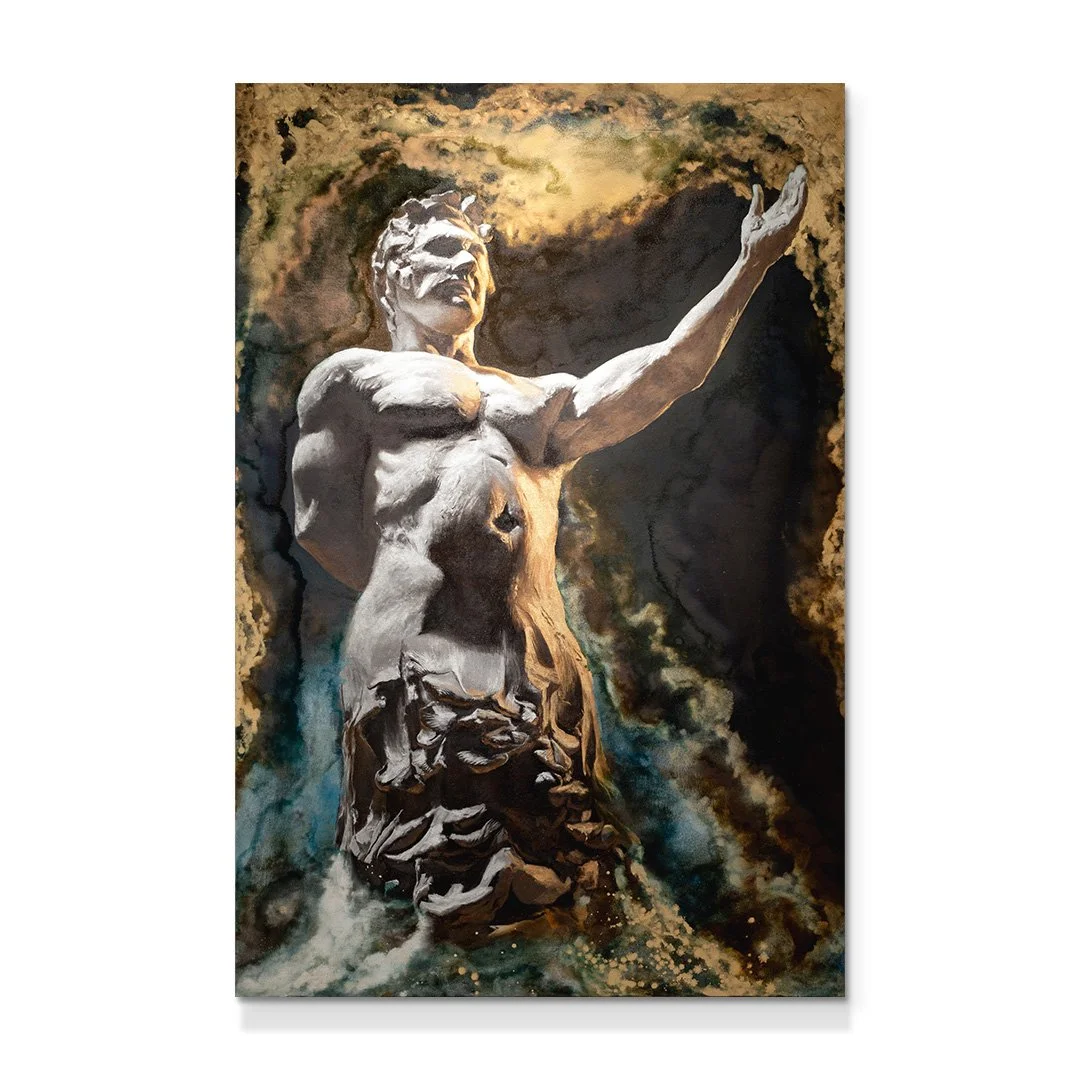 Persalinan Baru Maharaja
Oil on canvas 
183cm x 122cm
2023