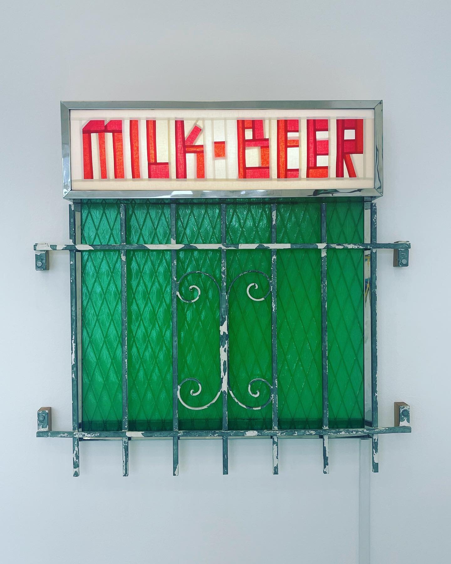 Found a new favorite artist @jeffreysincich! Mind blowing what this man does with fabric, steel and neon. Made my African heart skip a beat and felt quite at home with his work. Well done Jeffrey. Great show. If I wasn&rsquo;t a fresh immigrant I wou