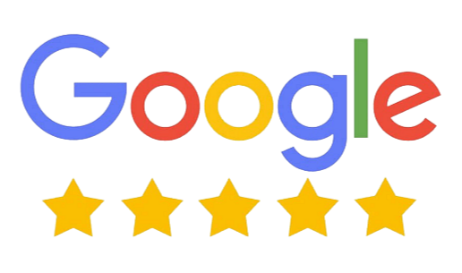 Google 5 star review image of logo with stars