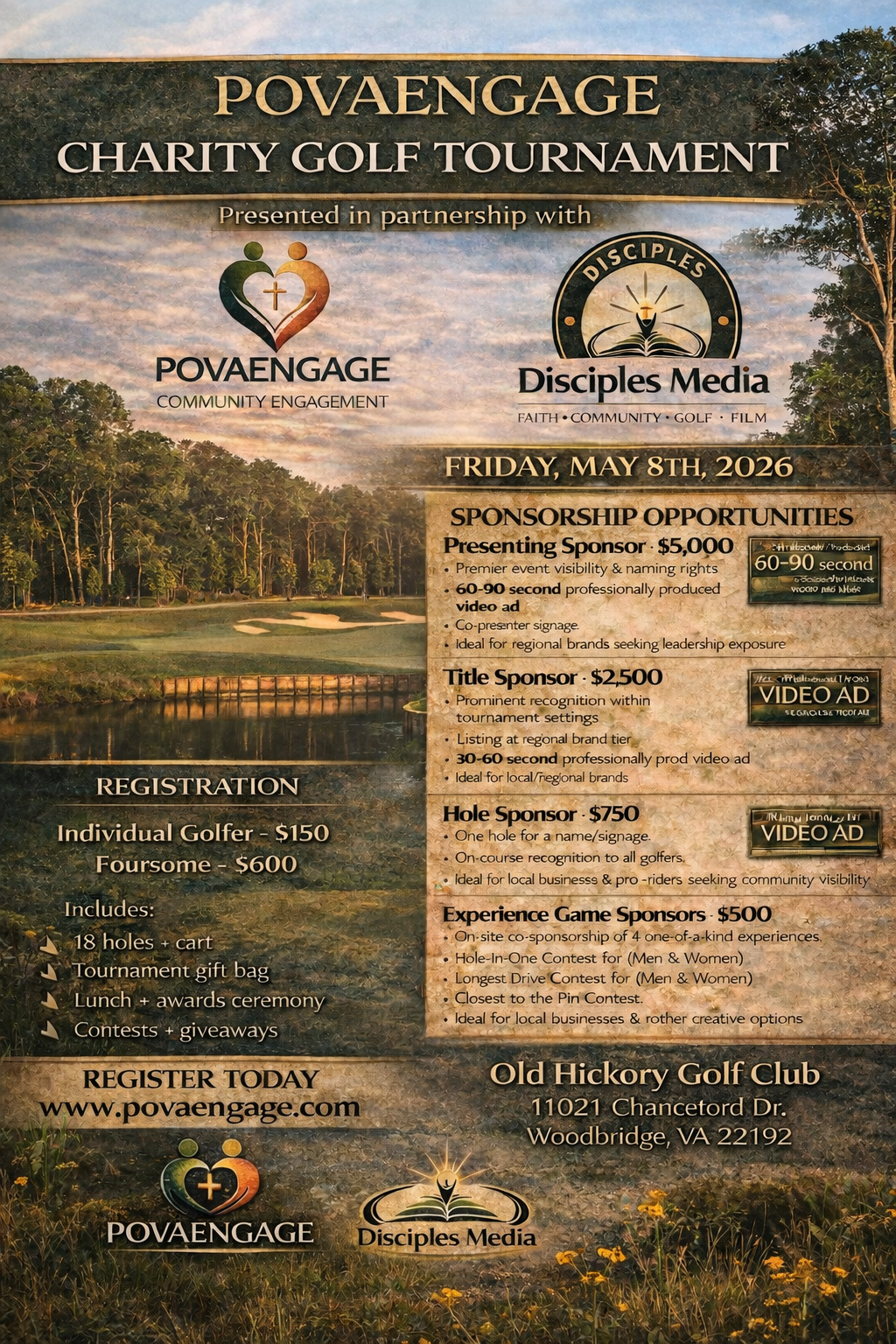 Single Golf Registration
