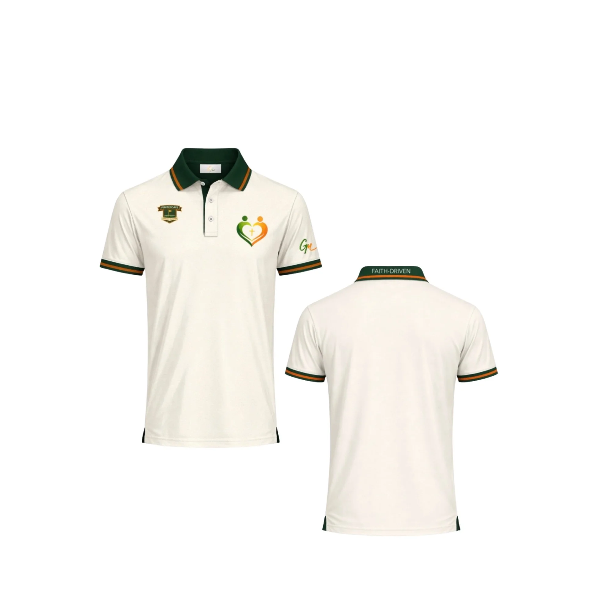 Community Impact Polo – Classic White