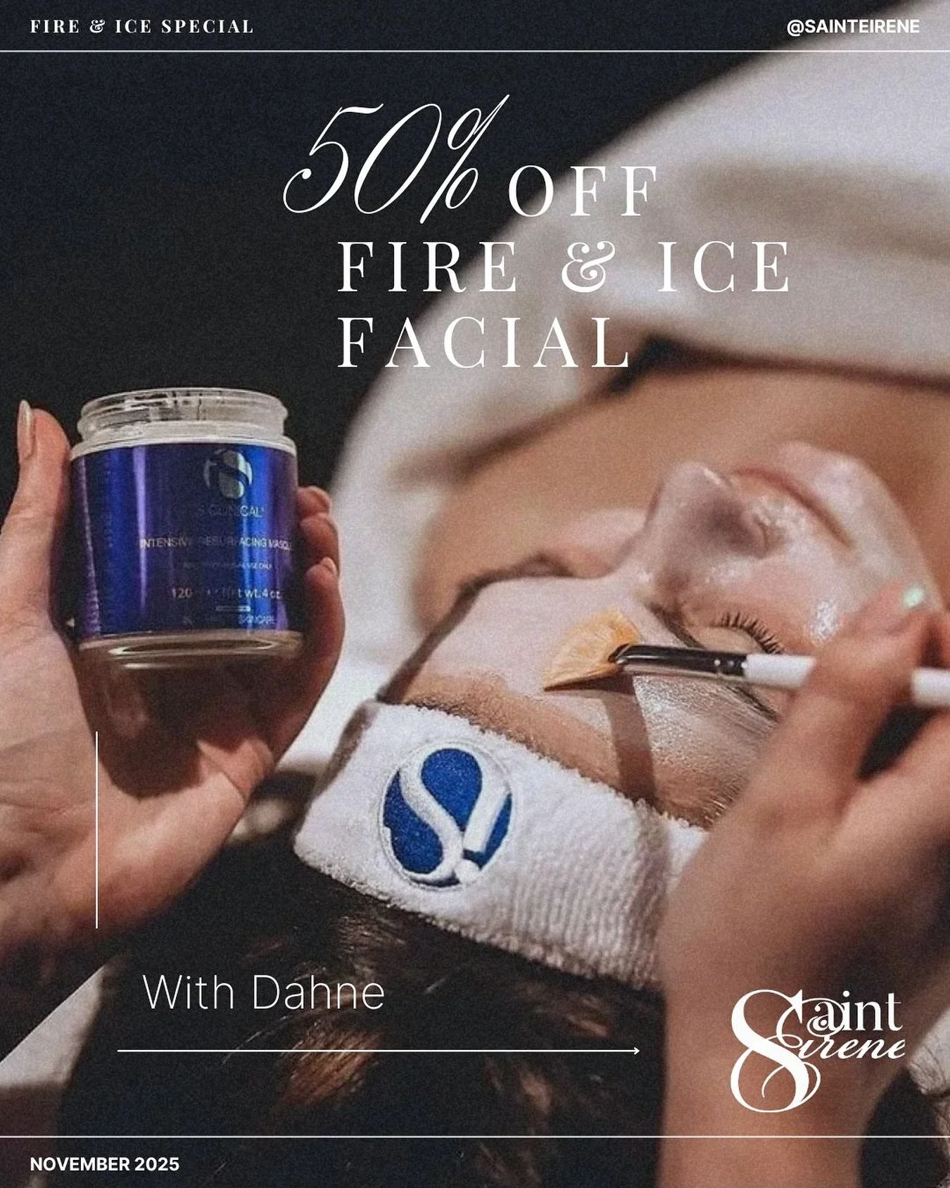 Experience the best of both worlds with the Fire &amp; Ice Facial!🔥❄️

The &ldquo;fire&rdquo; resurfacing mask deep cleanses and exfoliates, while the &ldquo;ice&rdquo; rejuvenating mask soothes, hydrates, and leaves your skin feeling absolutely ang
