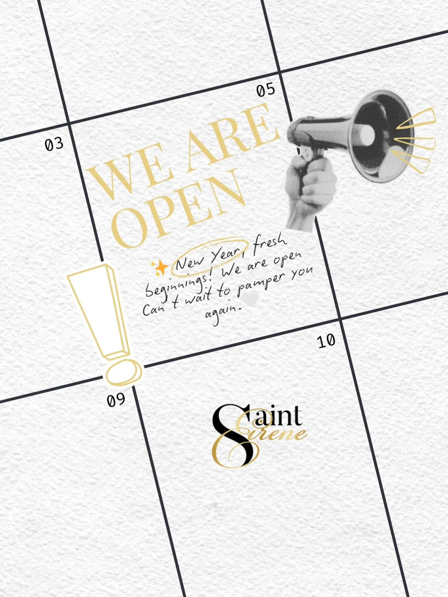 We are OPEN and can&rsquo;t wait to paper you this year! ✨💅🏽💆🏽&zwj;♀️💇🏼&zwj;♀️
💄☕️Our chairs are ready and your pamper session is waiting. 🫶🏻📲 Book your appointment and let us take care of the rest.

XxX

#sainteirine #relax #selfcare #pape