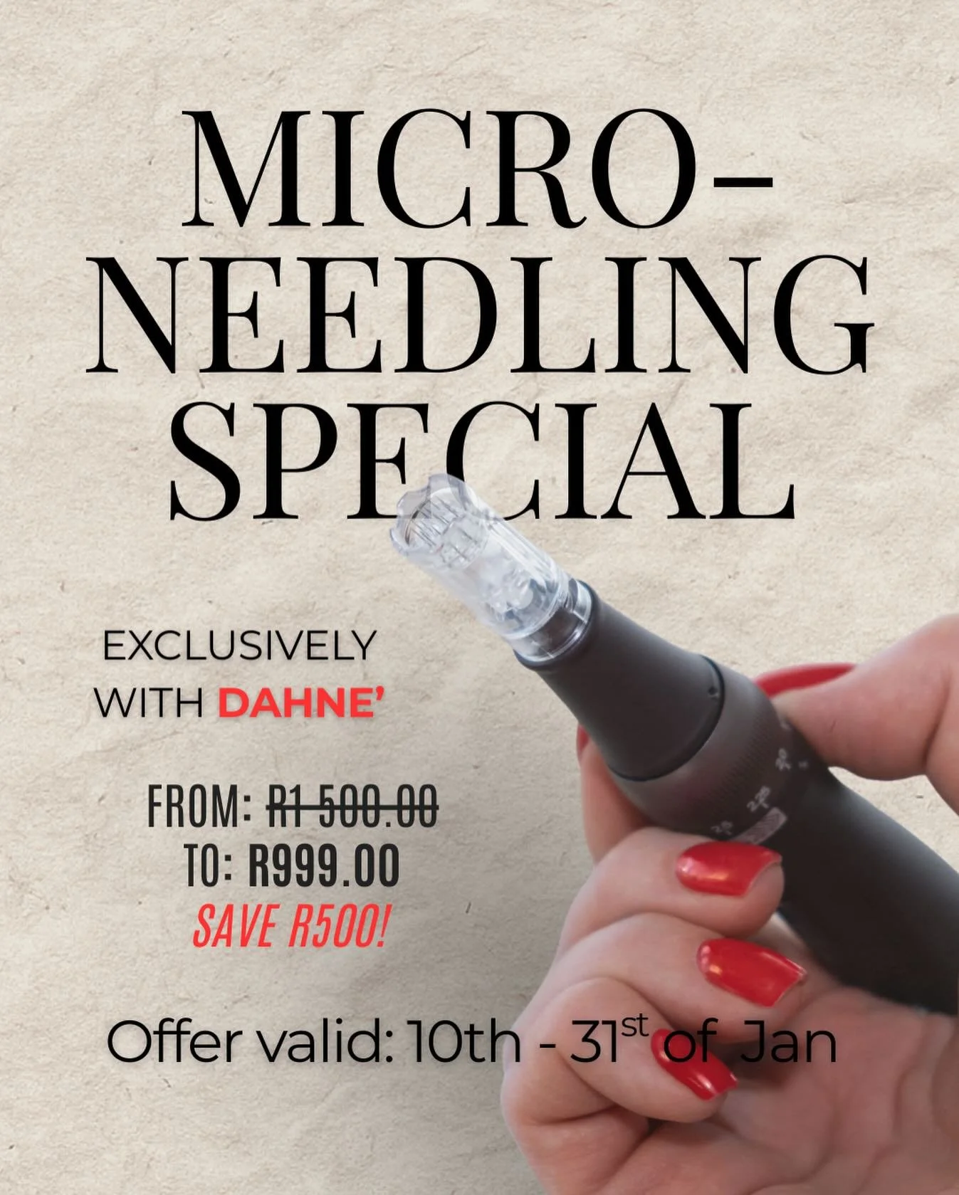 The secret to 'filter-free' skin is officially on sale!✨

Our Microneedling Special is here to help you hit reset on your complexion. 

By stimulating your skin's natural healing power, this treatment targets:
&bull; Fine lines &amp; wrinkles ⏳
&bull