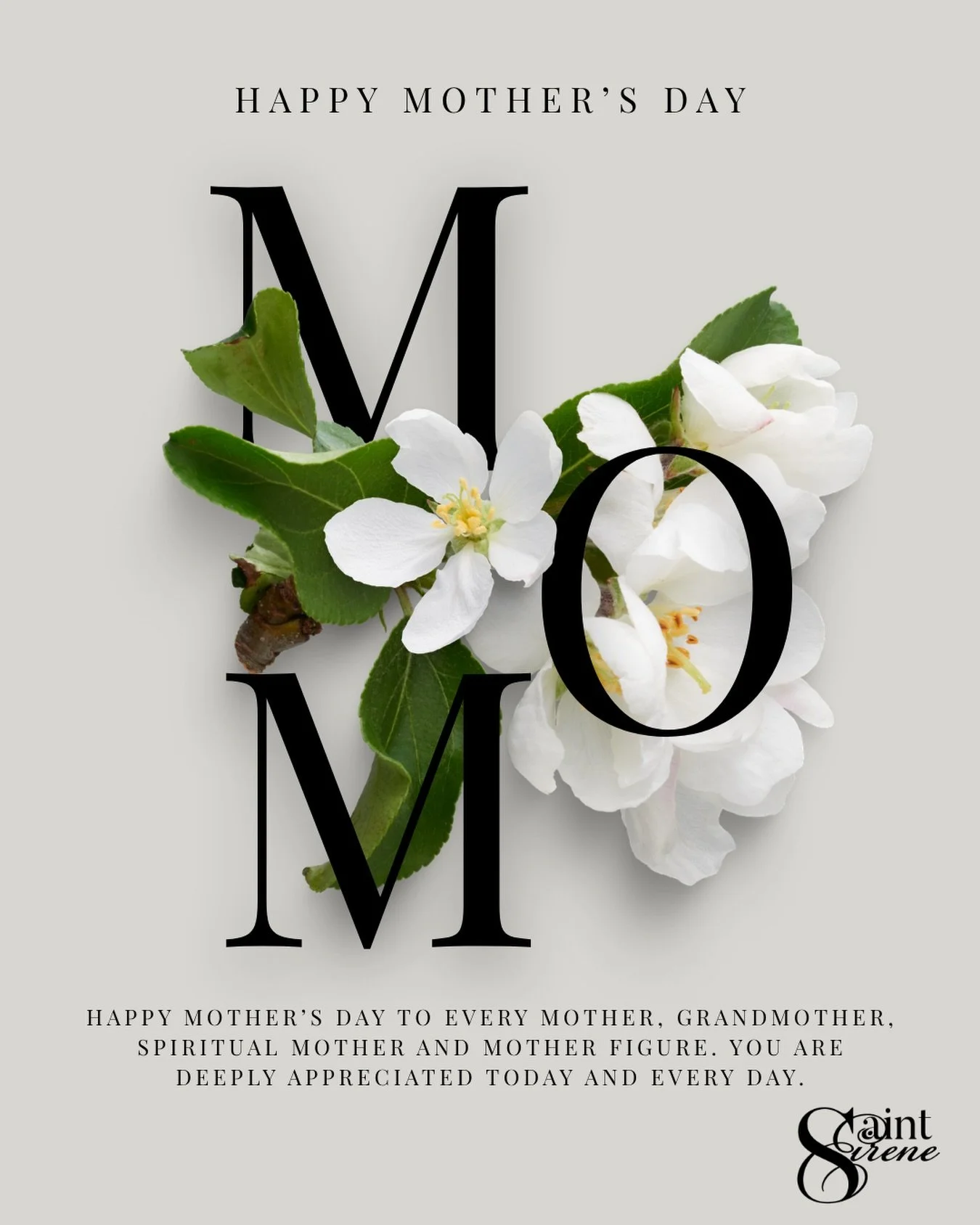 Happy Mother&rsquo;s Day to every mother, grandmother, spiritual mother and mother figure. You are deeply appreciated today and every day. 🤍🌸

With love from our Team at Saint Eirene ✨
