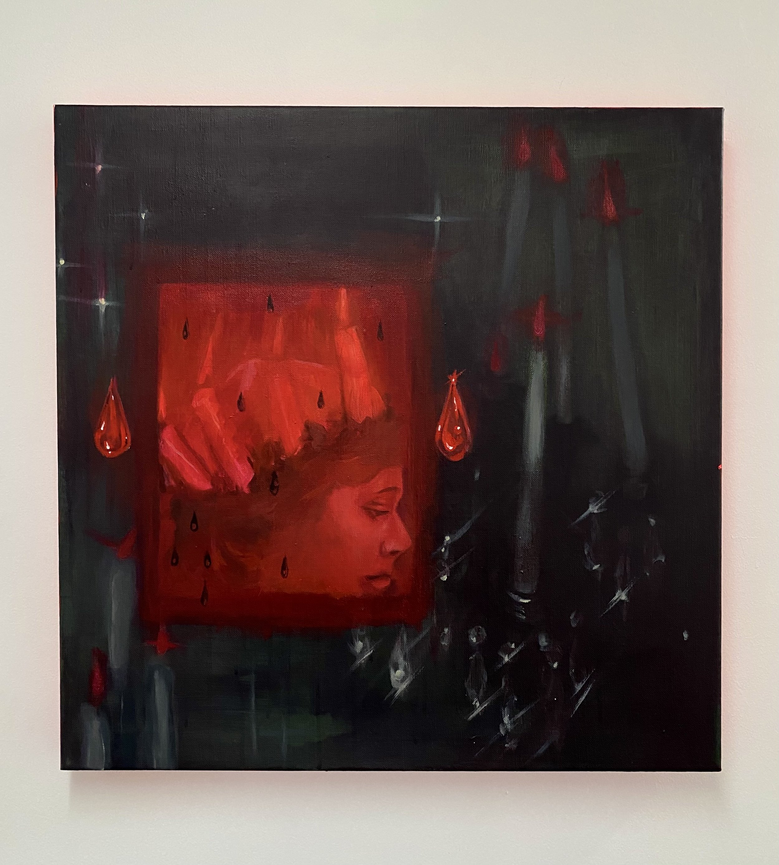 December 13th, 66.3 x 66.3 cm, acrylic and flashe on canvas