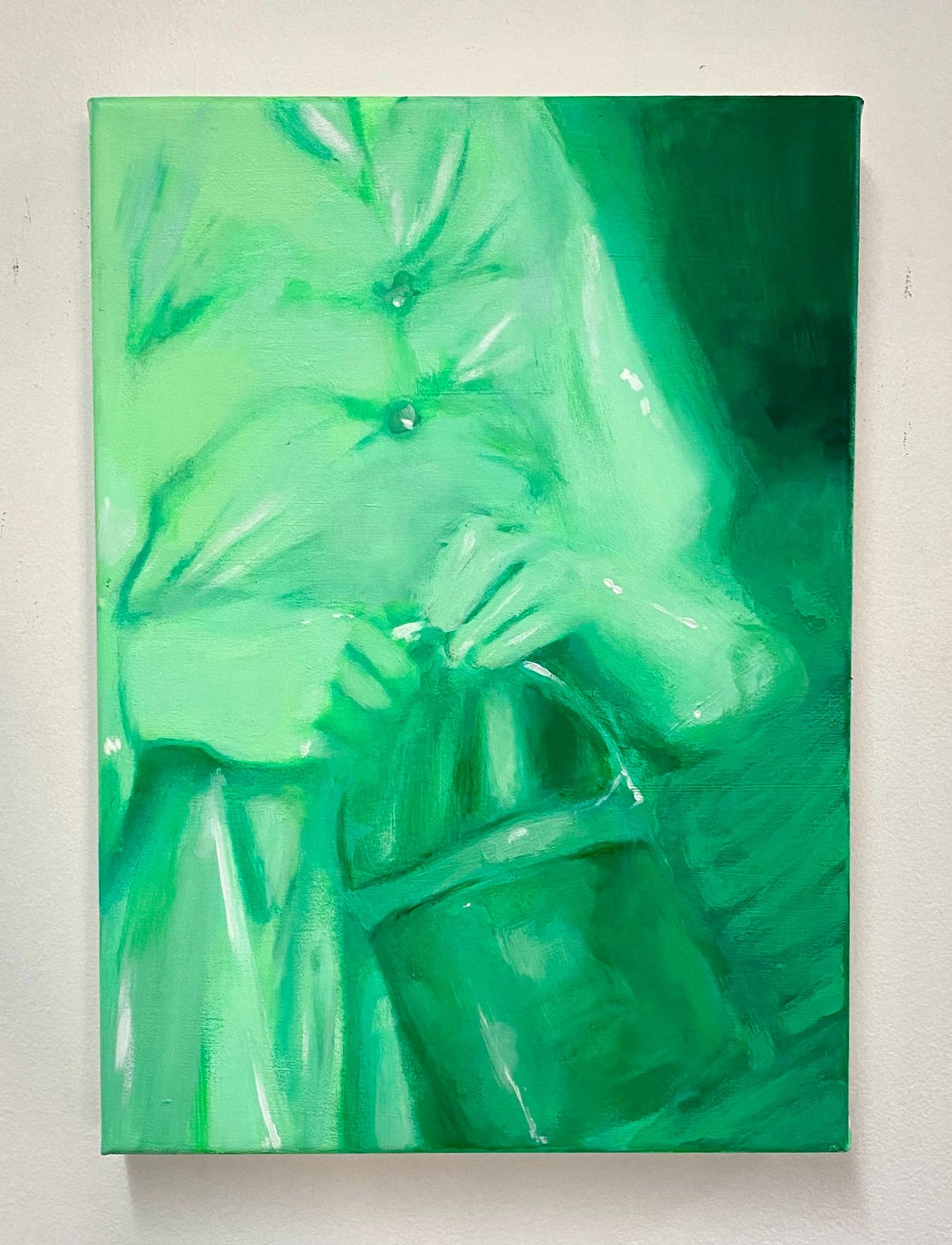 As i was moving ahead occasionally i saw brief glimpses of beauty, 20.3 x 25.4 (each), acrylic and flashe on canvas