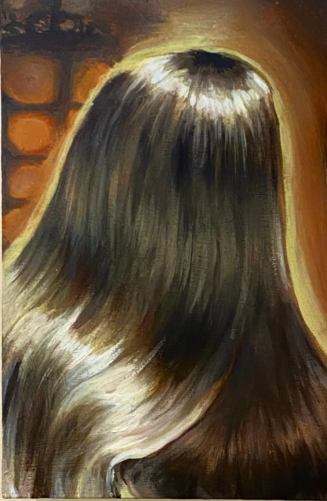Pyromancy, 15 x 22 cm, acrylic on board