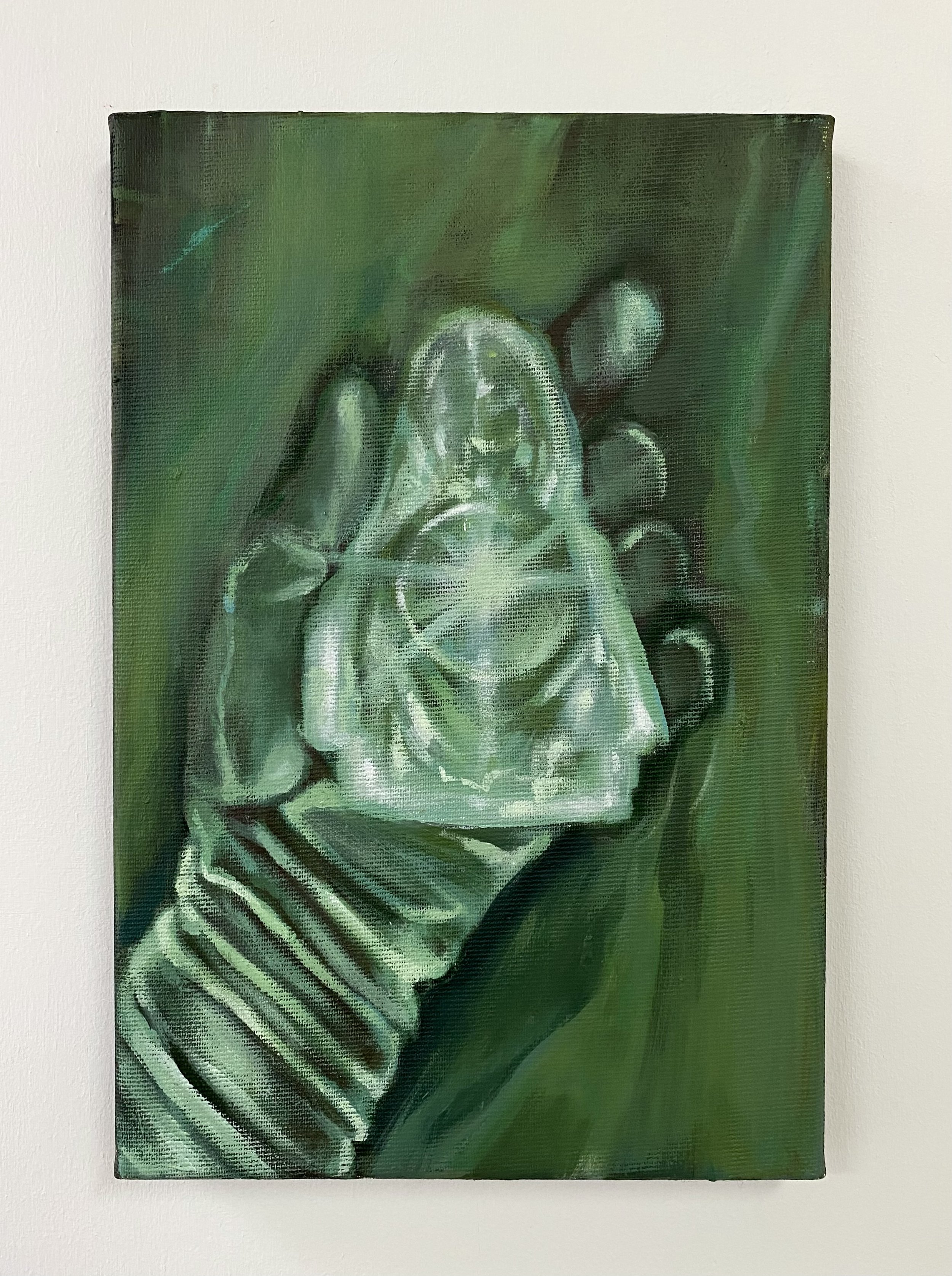 Summoning stone, 30 x 20 cm, acrylic on canvas