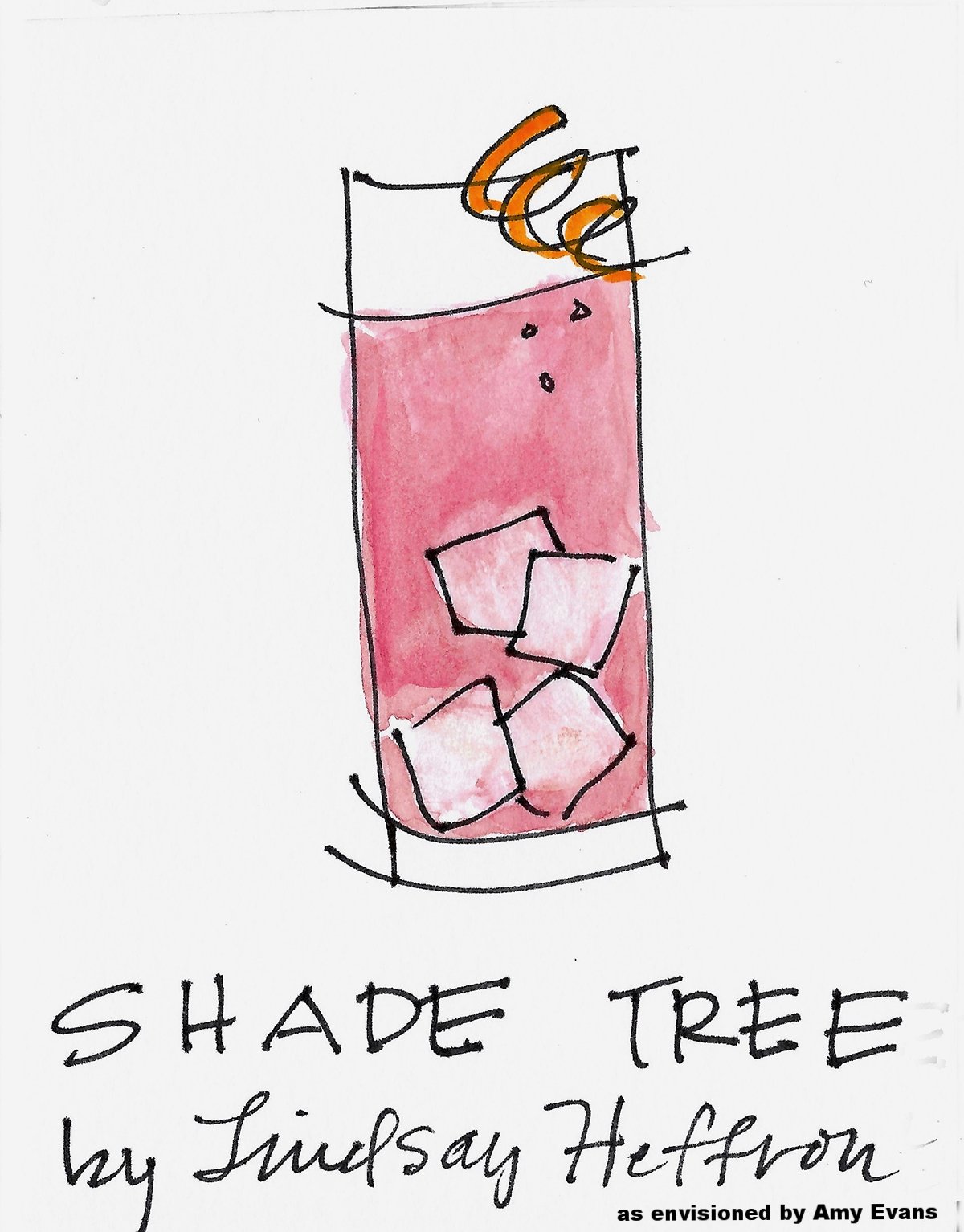 SHADE TREE drawing by Amy C Evans.jpg