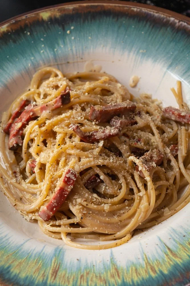 Carbonara with Verdino bacon