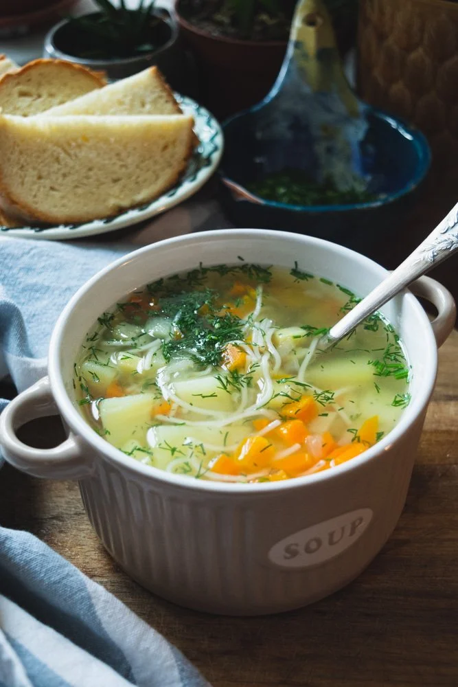 Supă de legume cu tăiței