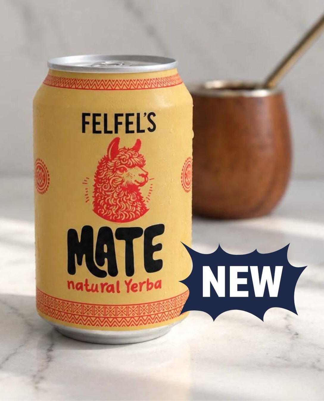 NEW: FELFEL&rsquo;s Mate with natural yerba made in Switzerland 🌿🧉 

Your ultimate caffeine boost straight from the fridge! Packed with clean, refreshing energy to power your workday. ⚡️🦙

 Head to your FELFEL and try the new flavor now!🚀