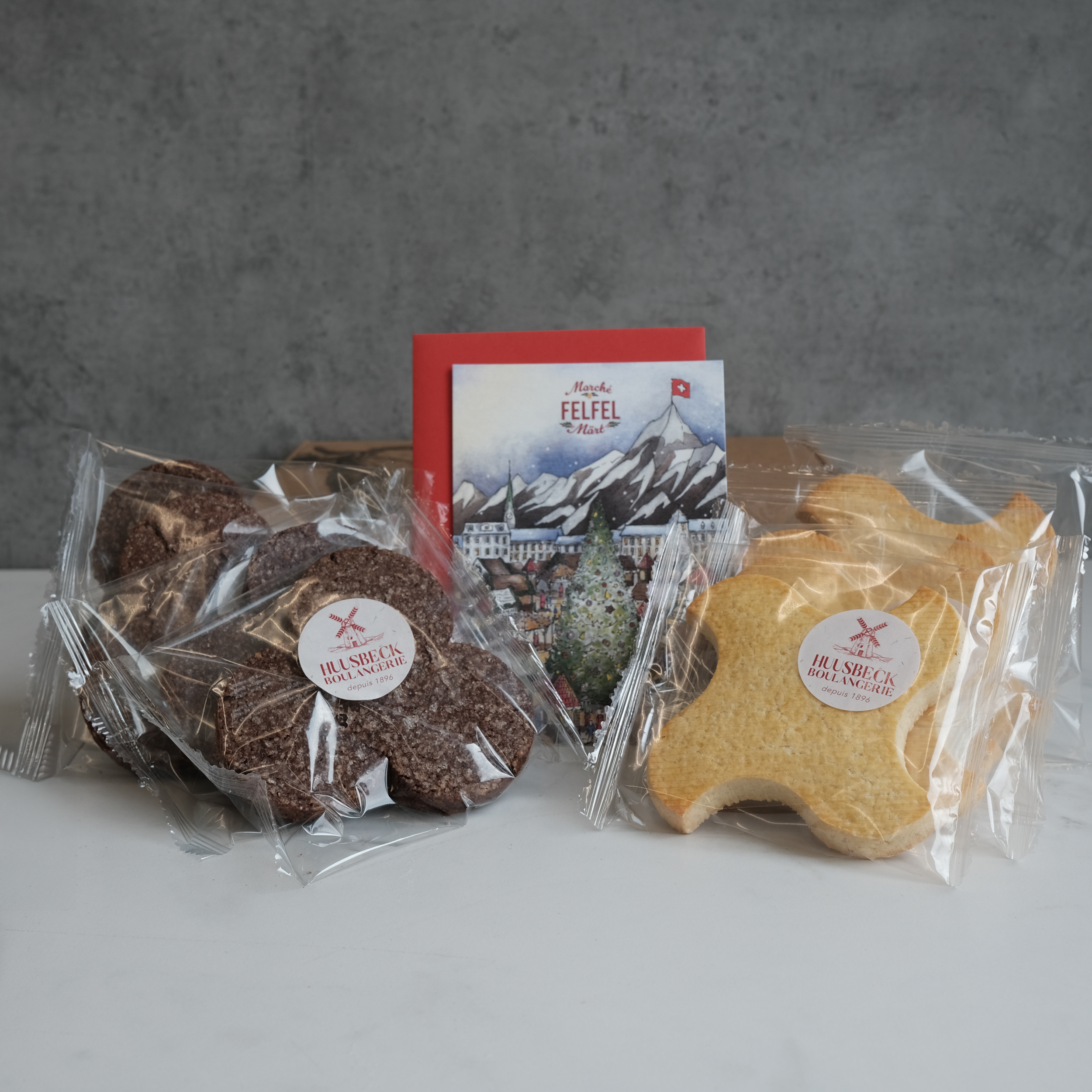 Mischbox mit verschiedenen Weihnachtsguetzli.