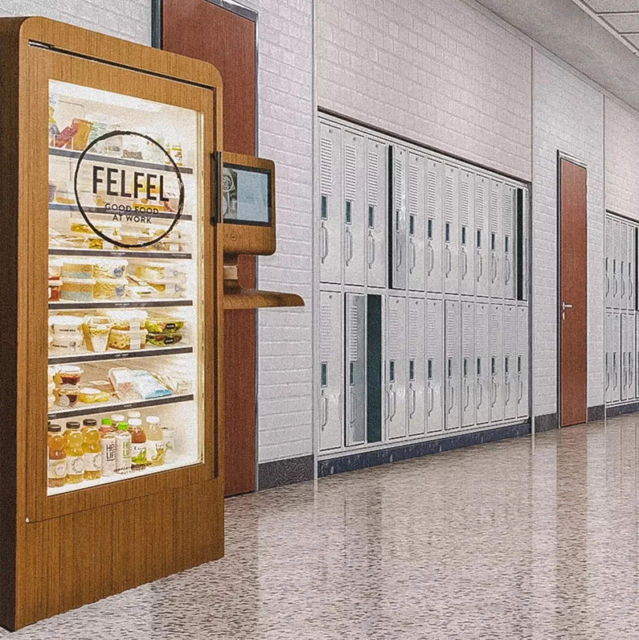FELFEL fridge with fresh meals at school as a healthy catering solution for pupils