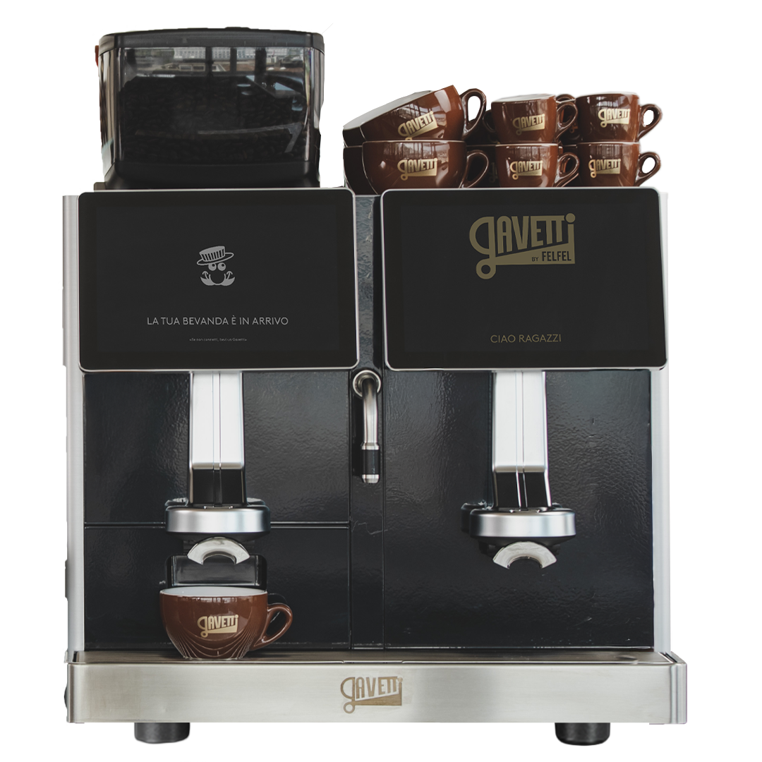 La machine à café La doppia pour les bureaux et les entreprises : utilisation simple et café de grande qualité.