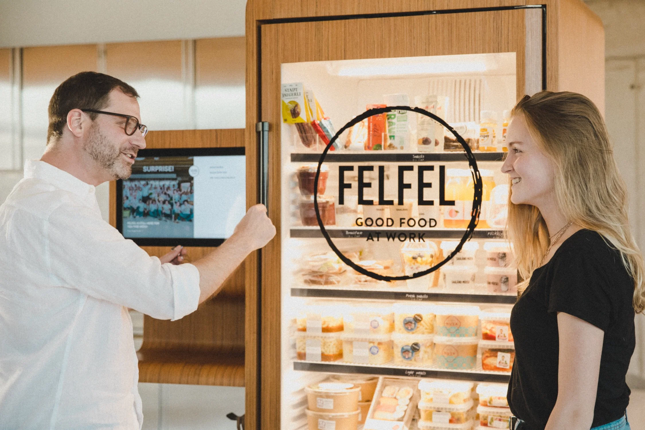 FELFEL fridge in the hotel with employees - smart catering solution for hotel teams