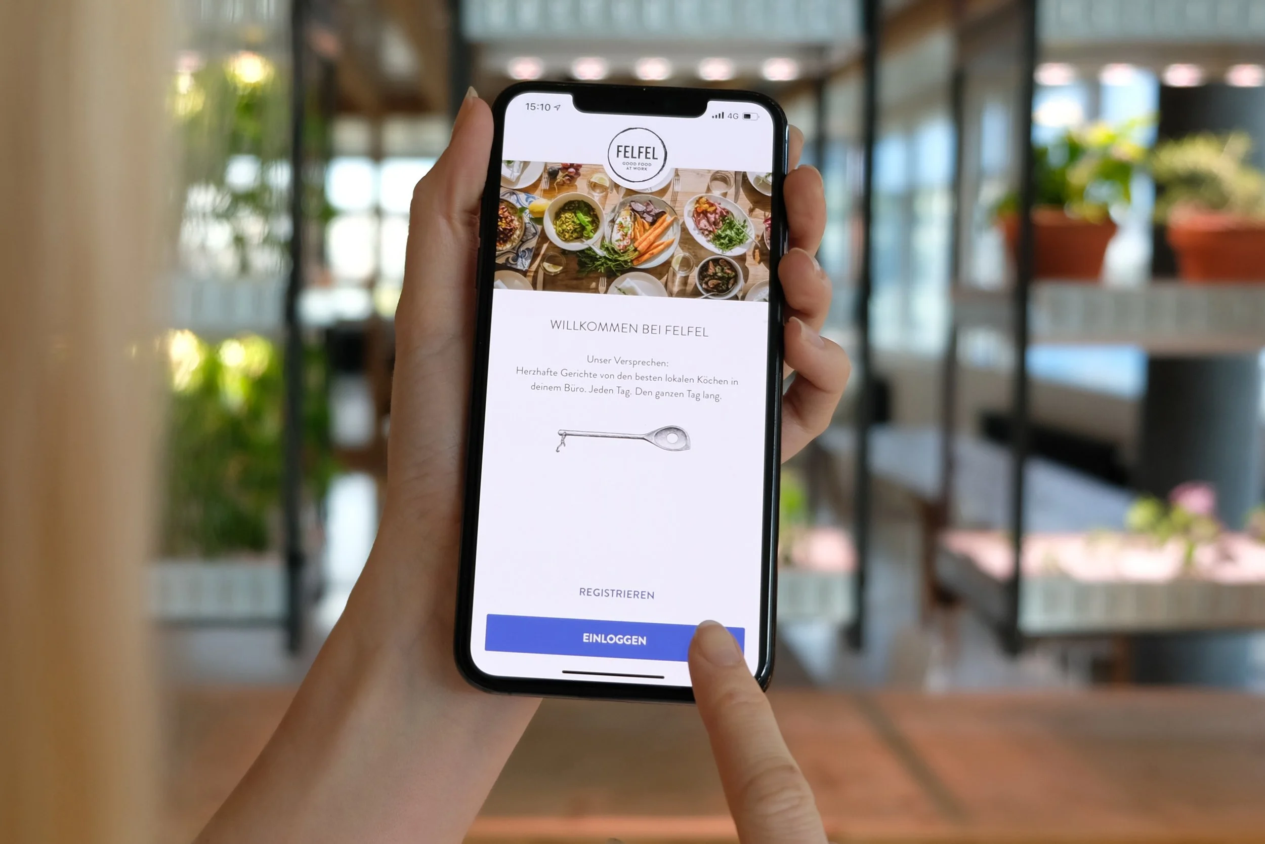 FELFEL App zeigt Loyalty Level und gesammelte Punkte.