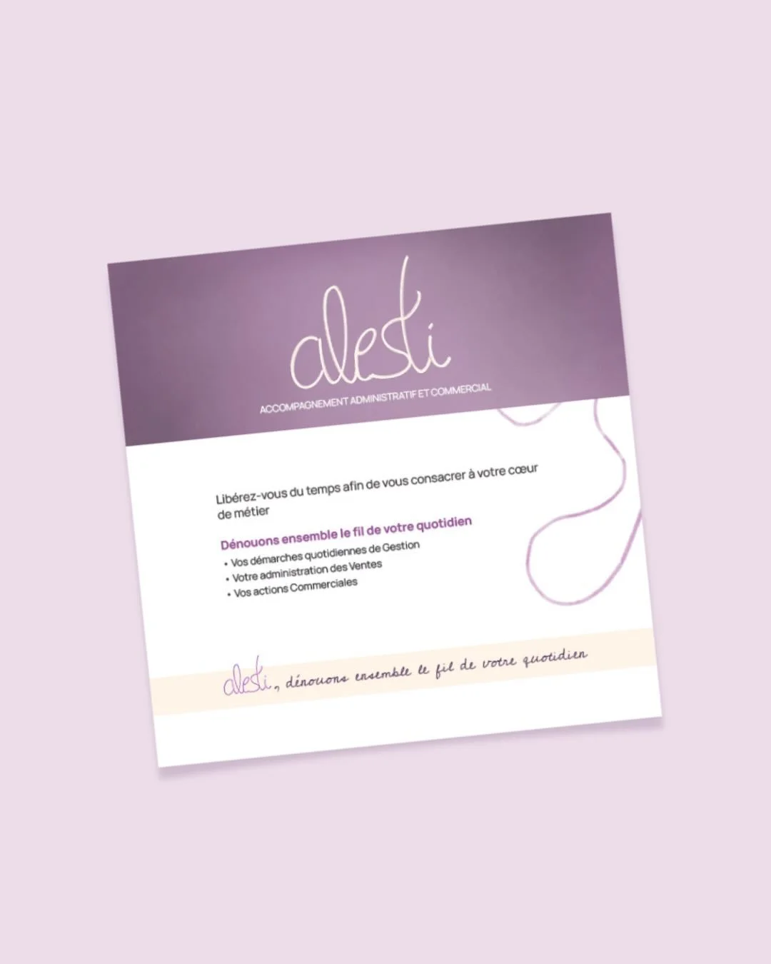 Et voil&agrave; un nouveau projet r&eacute;alis&eacute; en d&eacute;but d&rsquo;ann&eacute;e pour @veroniqueleguyader_pro, fondatrice d&rsquo;Alesti.

V&eacute;ronique accompagne ses clients sur toute la partie administrative et commerciale : gestion