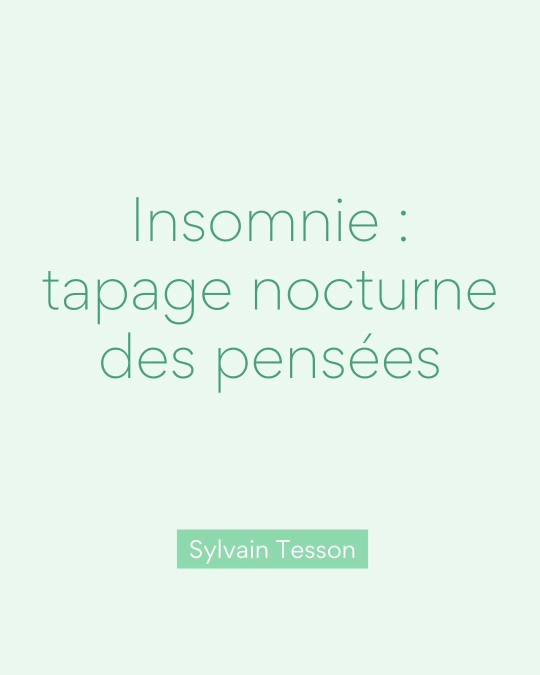 Citation du moment :-)

Vous aussi une id&eacute;e, une pens&eacute;e peut vous r&eacute;veiller la nuit ?
