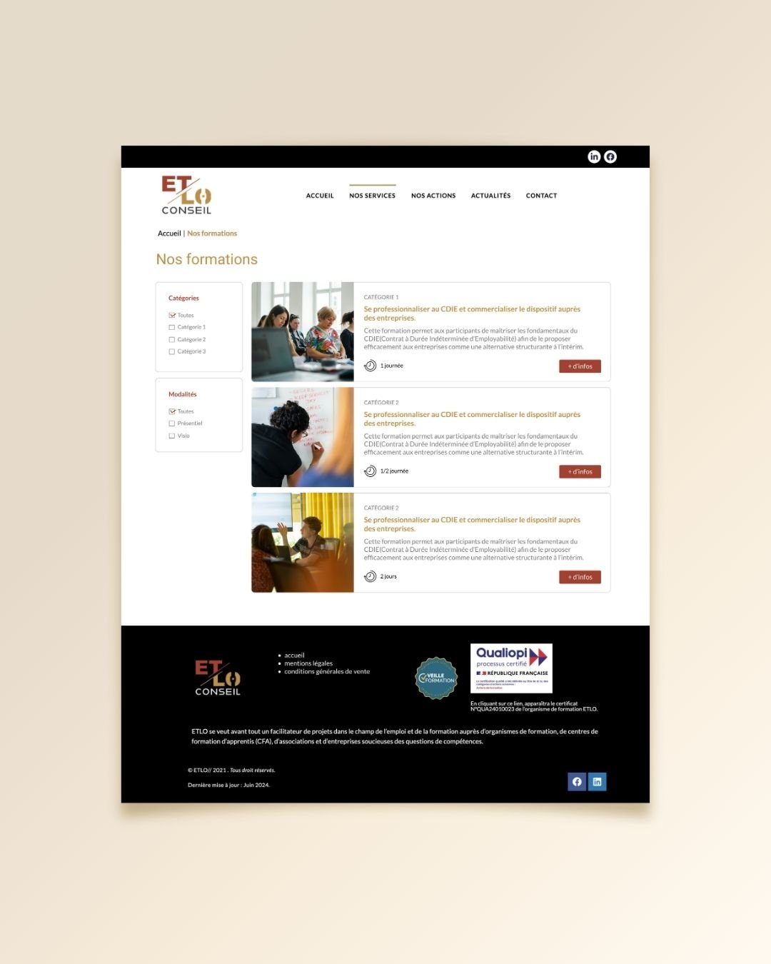 Depuis l&rsquo;ann&eacute;e derni&egrave;re, j&rsquo;accompagne Fran&ccedil;oise, fondatrice d&rsquo;ETLO, cabinet de conseil en strat&eacute;gie emploi et formation.

Nous avons &eacute;t&eacute; mises en relation par @claire_cplusclaire. Merci le r