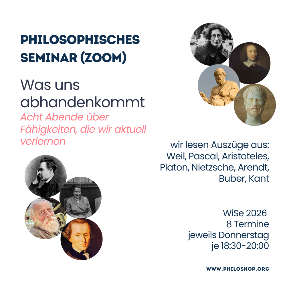 Online Seminar: Was uns abhandenkommt
