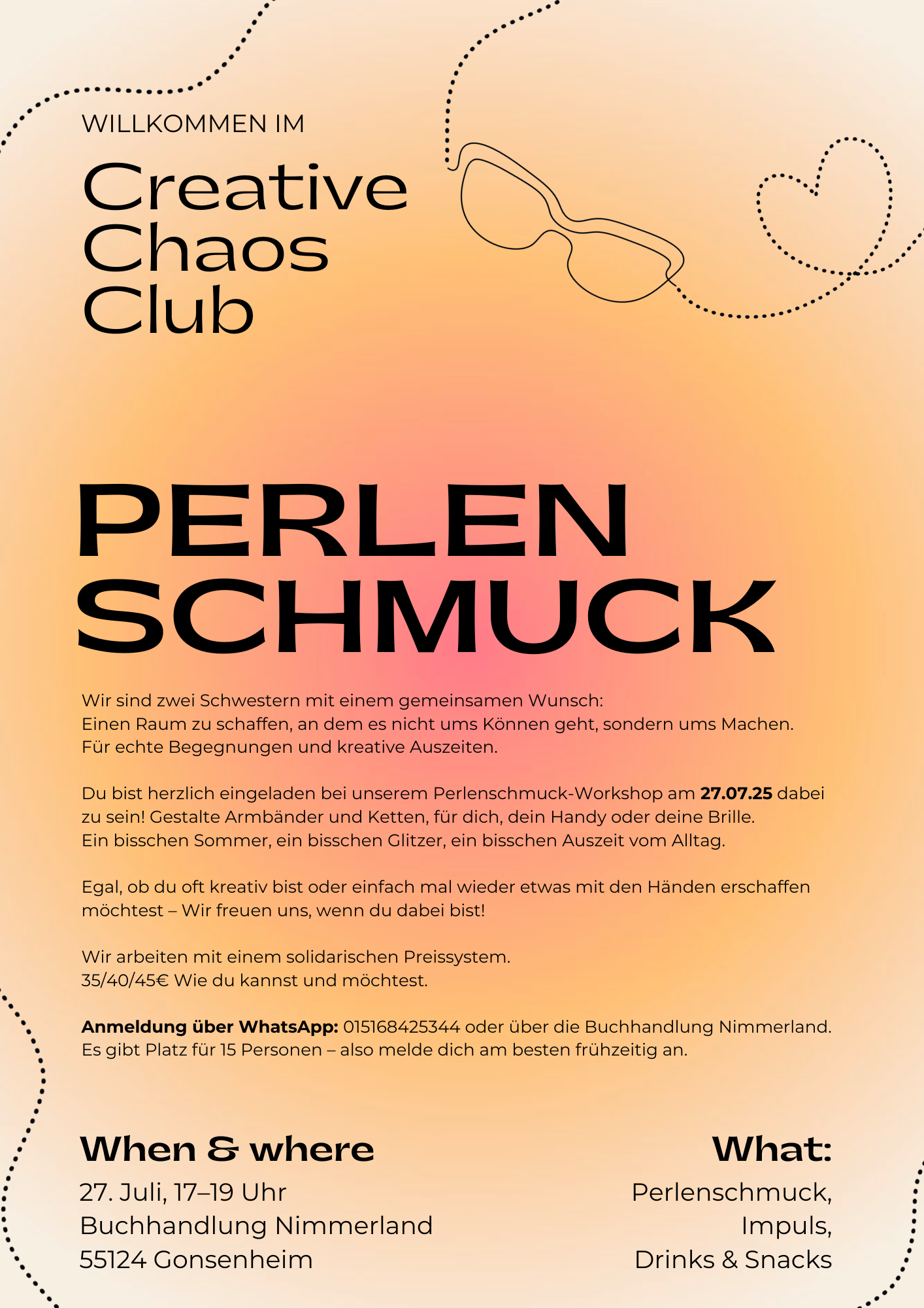 Perlenschmuckworkshop