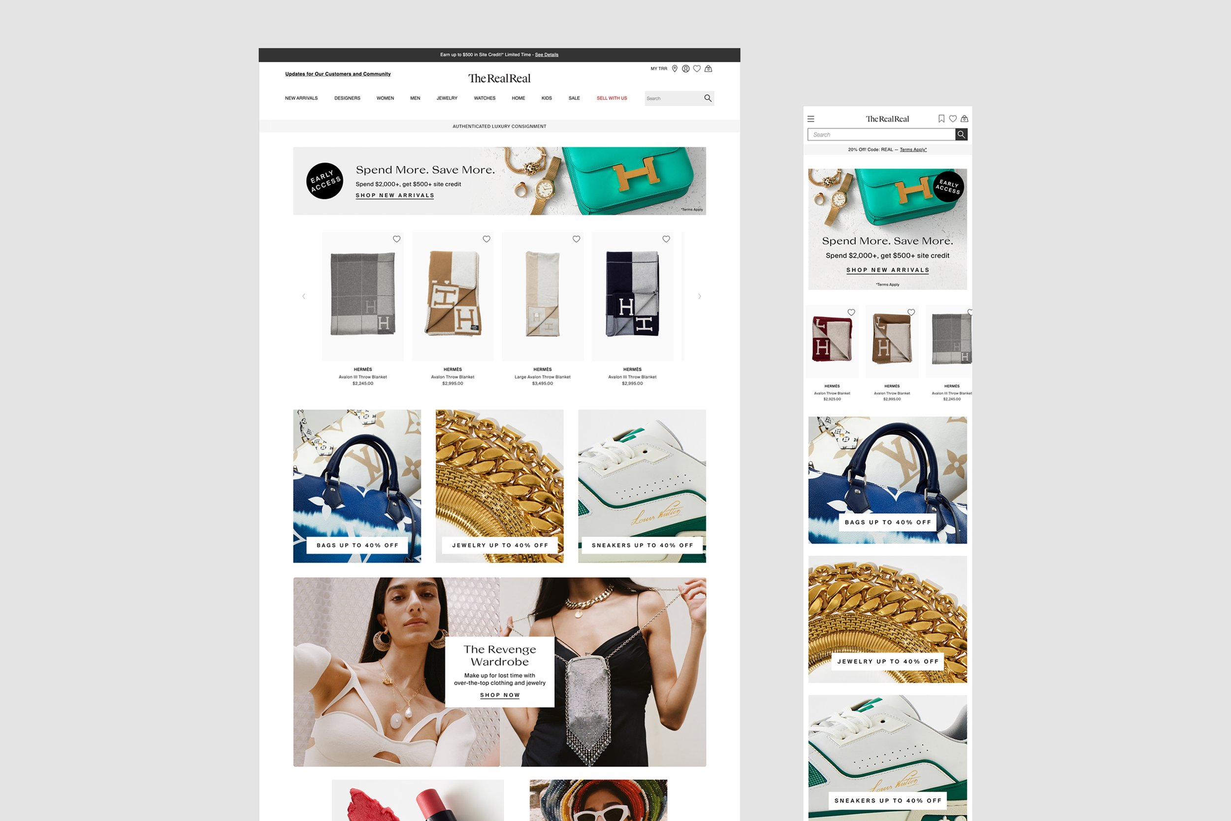 July Homepage Desktop & Mobile