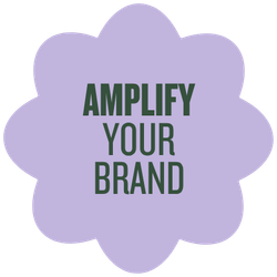 Studio Emm Badge saying Amplify Your Brand