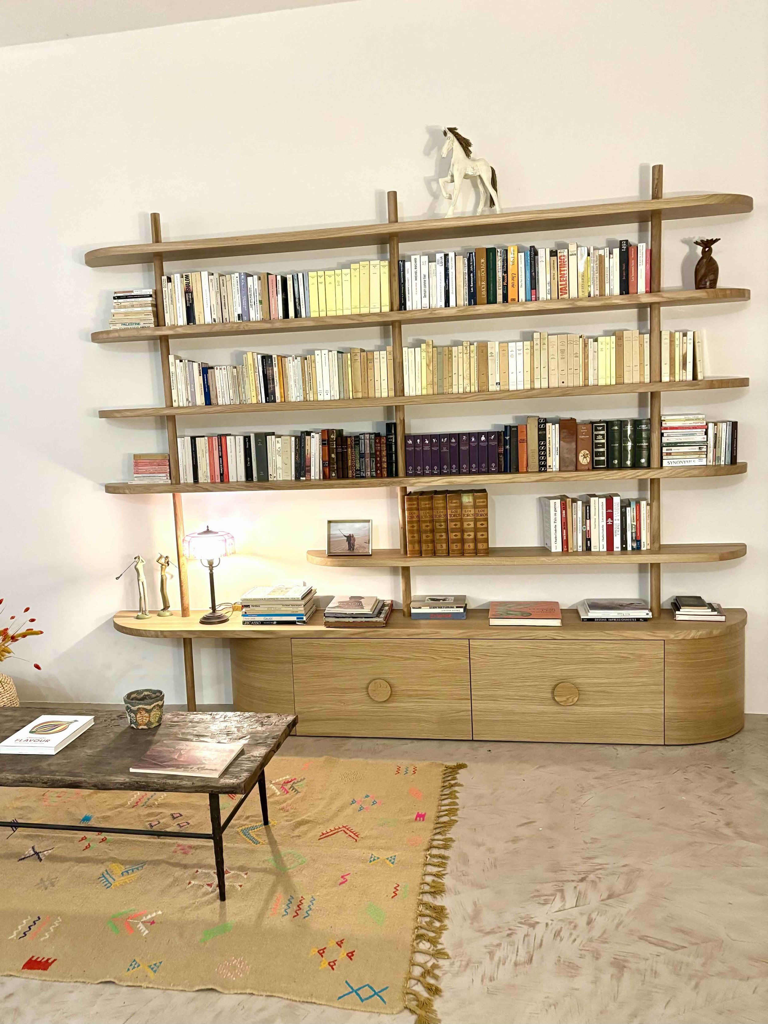 Bibliothèque Salon sur-mesure