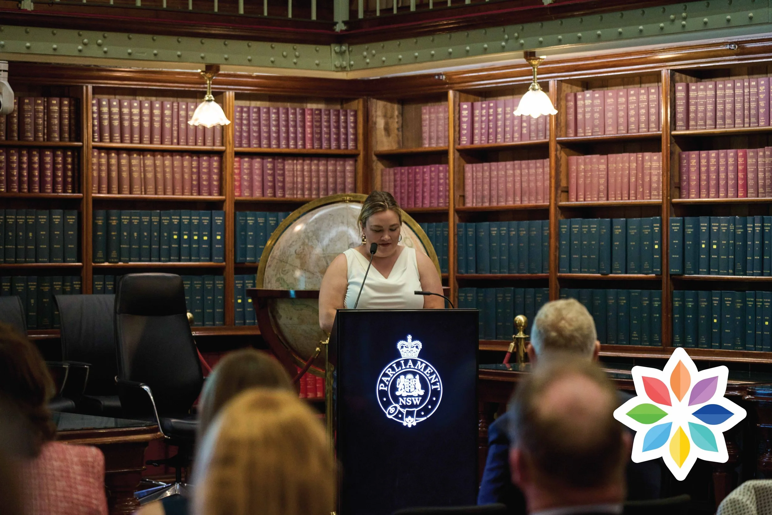 Clare Leaney, CEO of National Survivors Foundation addresses the audience @ National Survivors Day at NSW Parliament House 2025