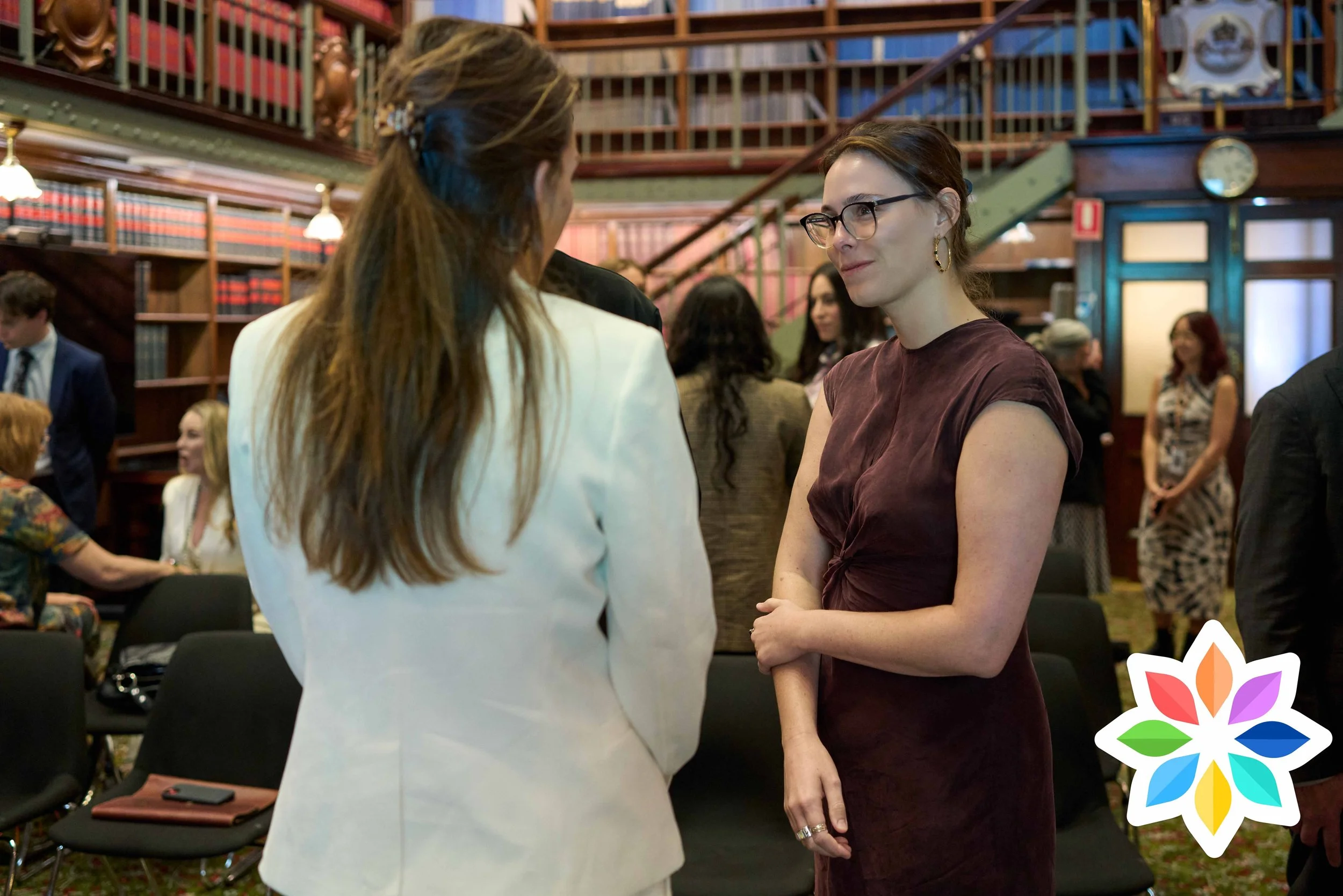 Sarah Rosenberg, Executive Director or With You We Can, and Jacqui Scruby @ National Survivors Day at NSW Parliament House 2025