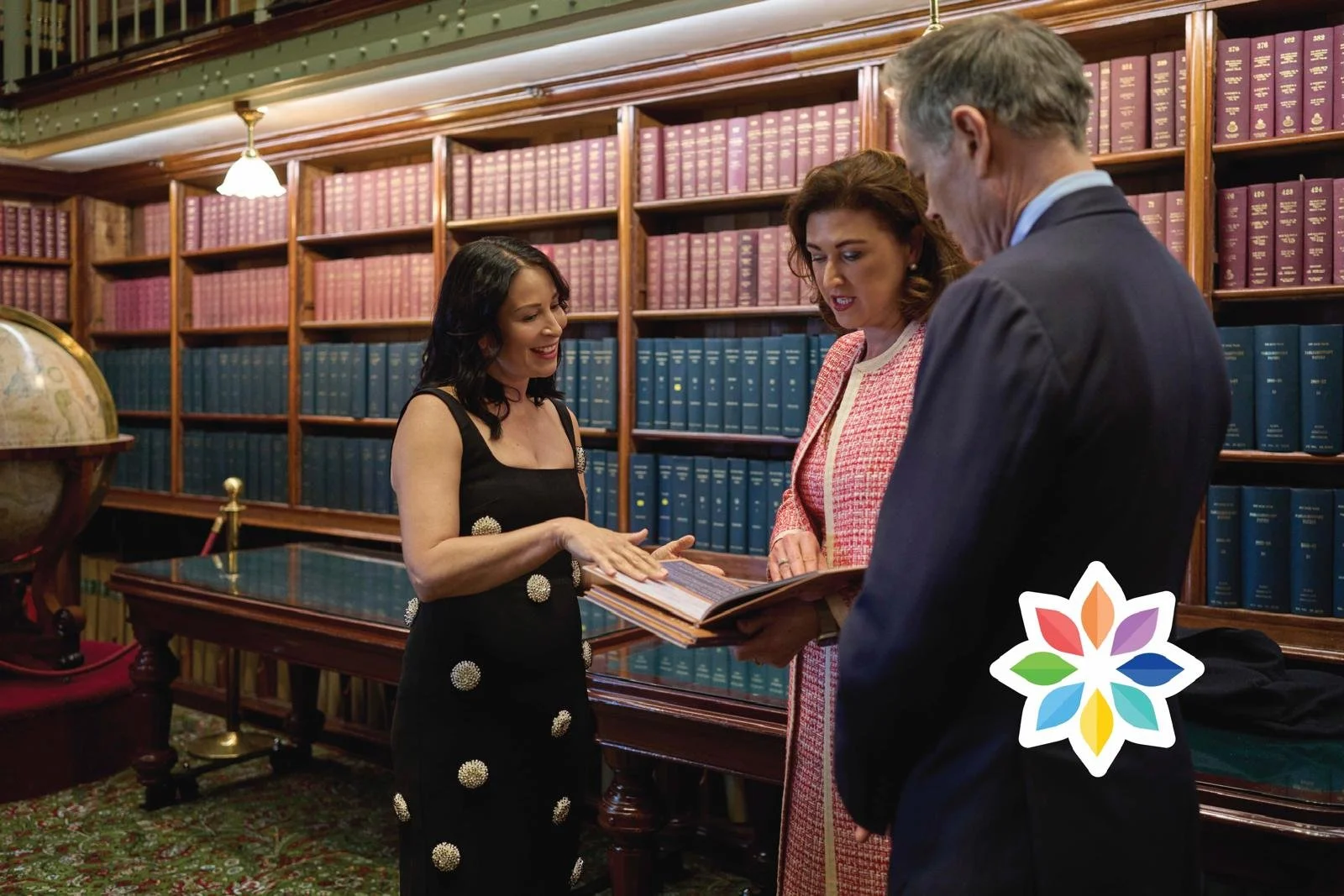 Ambassador Melanie Jai, the Hon. Natasha Maclaren-Jones and Tim James MP @ National Survivors Day at NSW Parliament House 2025