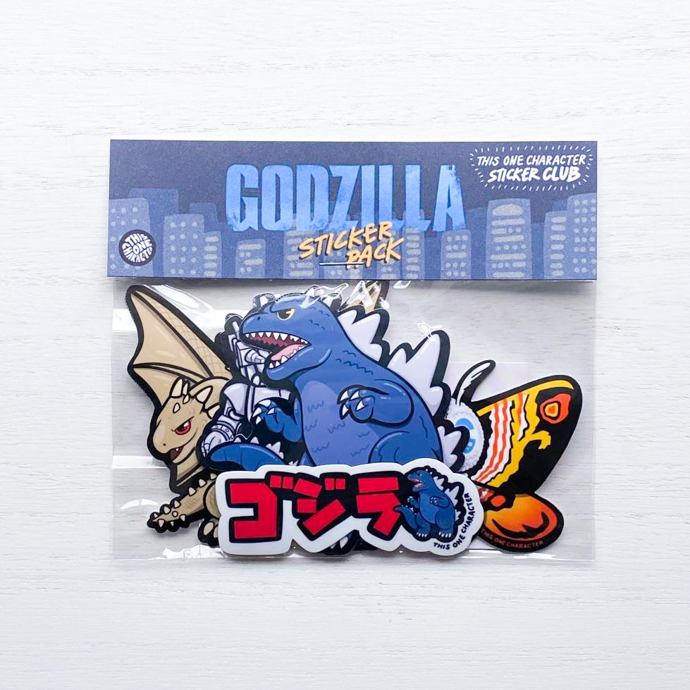 Godzilla Sticker Pack — This One Character