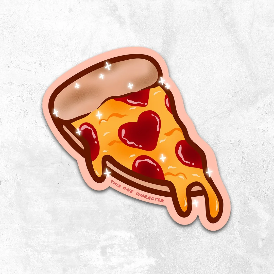 Pizza Love Sticker