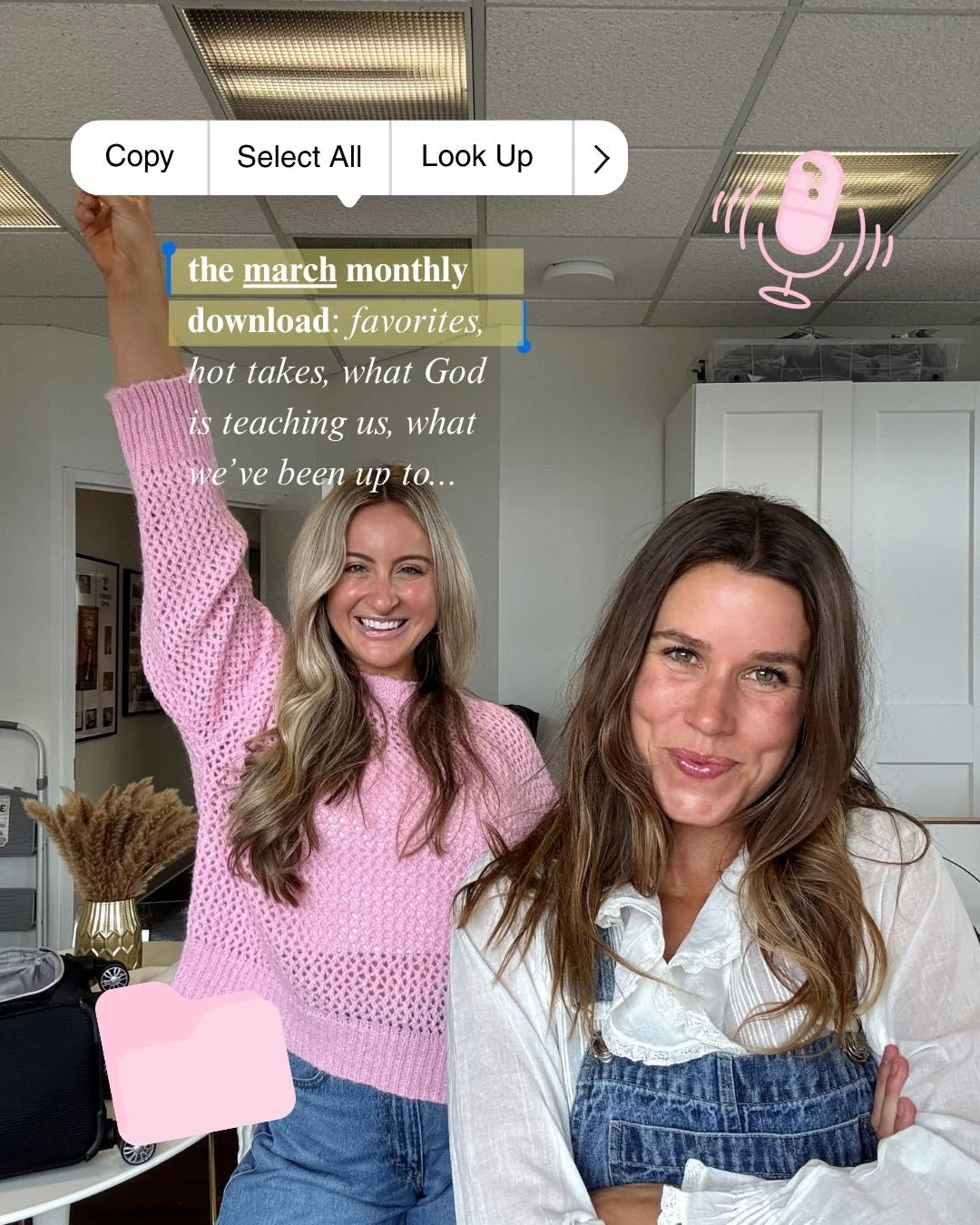 NEW SERIES ON THE POD DROPPED TODAY!💕🎧🎙️ It&rsquo;s called The Monthly Download! On the last Tuesday of every month, we&rsquo;re going to recap the month in a very ftg way. We will cover what we&rsquo;ve been up to, our monthly favs, what God has 