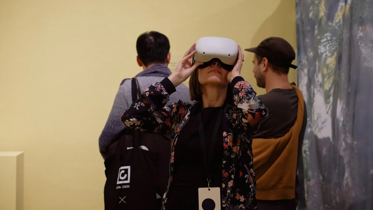 Maja Dyrehauge (Copenhagen Photo Festival) during the ‘Energy’ exhibition