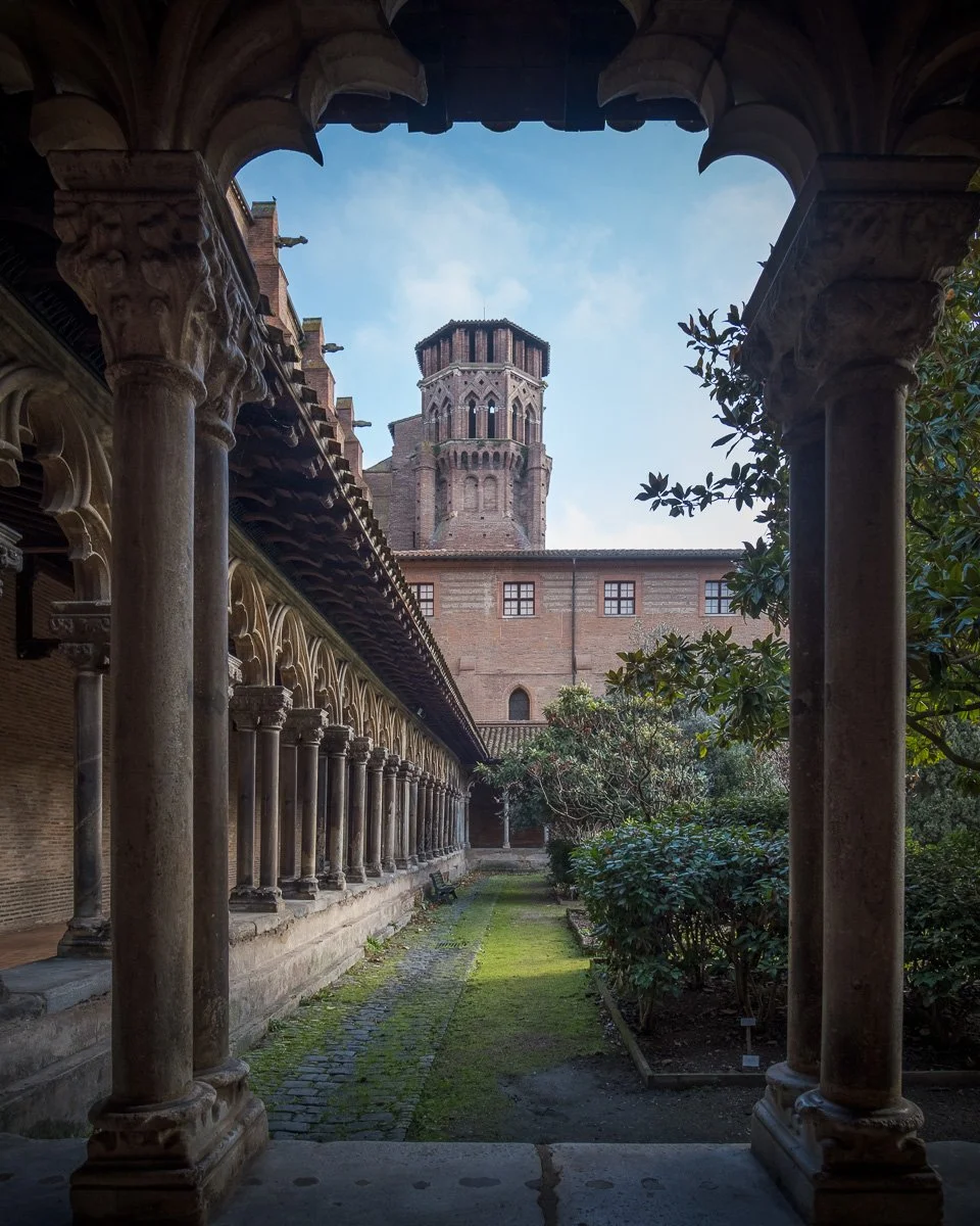 Vue depuis le cloitre des Augustins de Toulouse