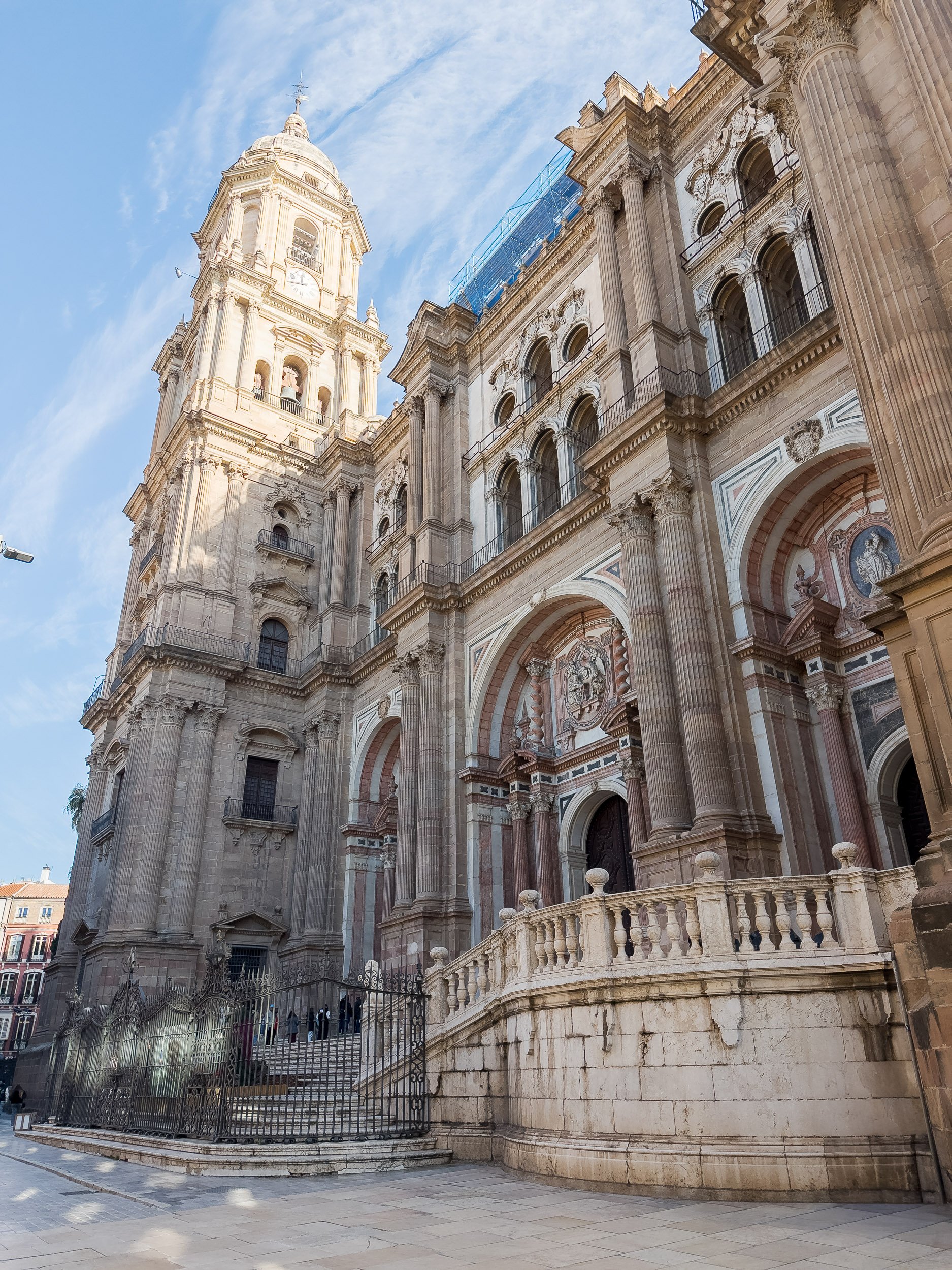 Façade de la cathédrale de l'Incarnation de Malaga