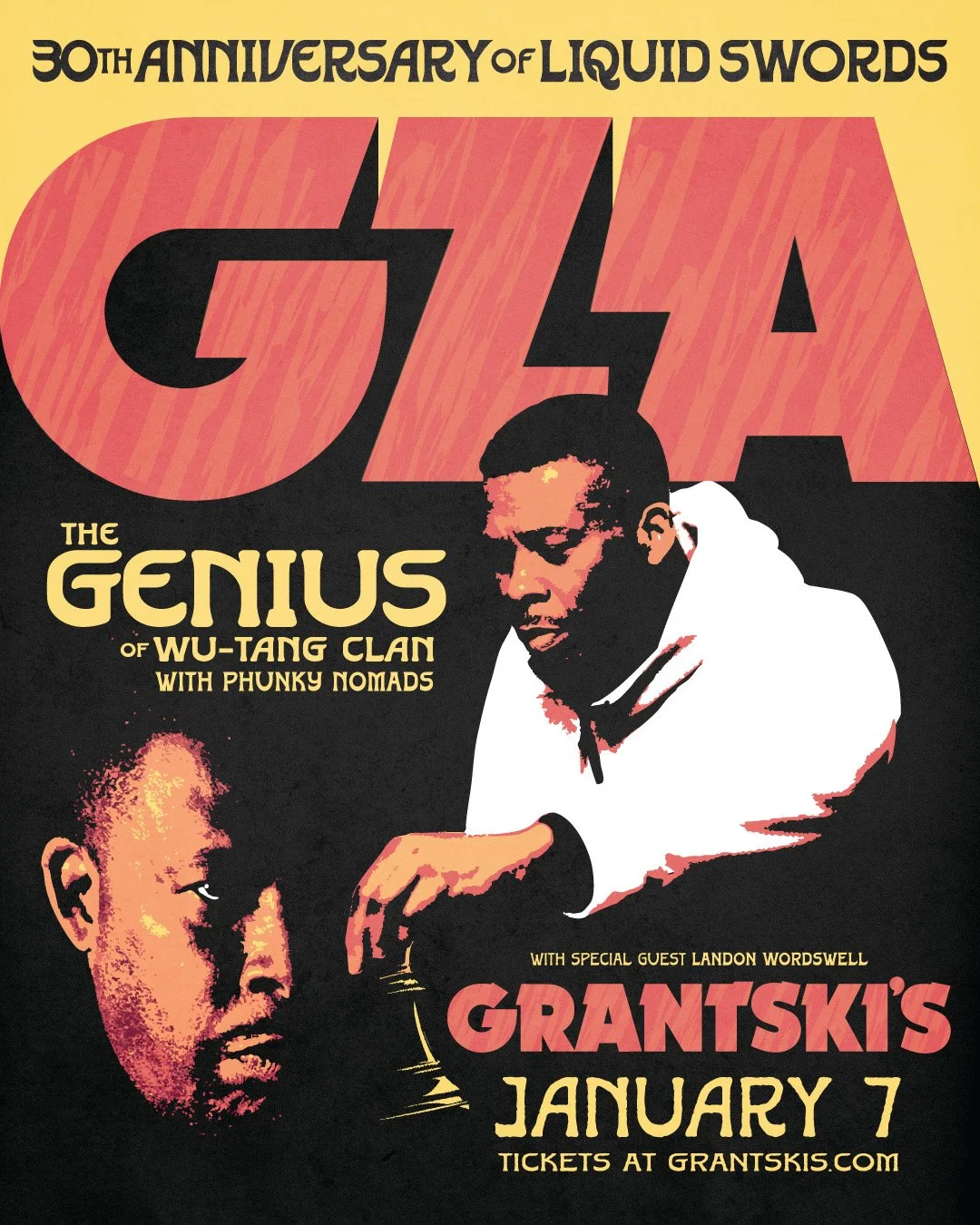 GZA W/ Phunky Nomads - 30th Anniversary of Liquid Swords &amp; Special Guest Landon Wordswell