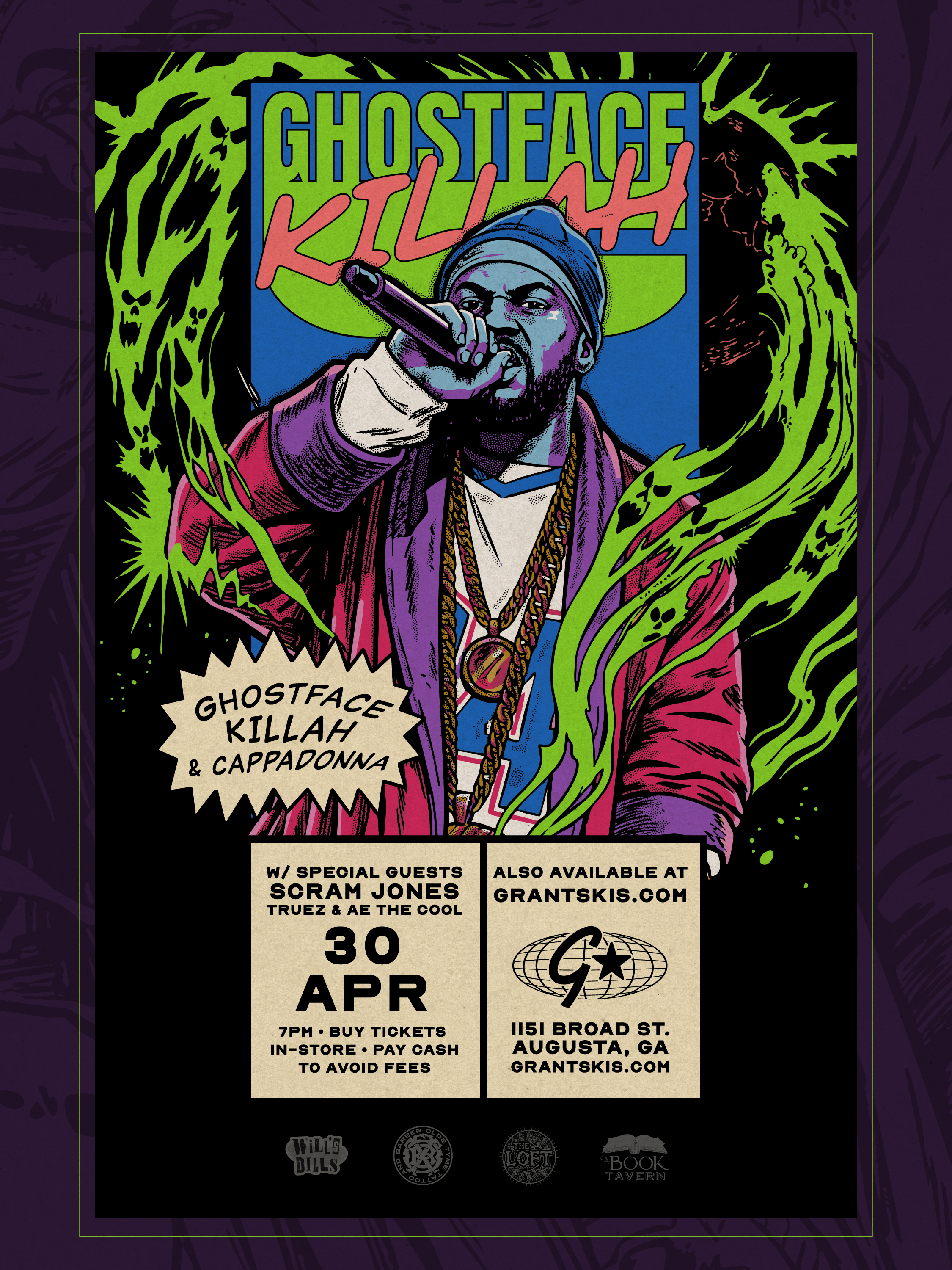 GHOSTFACE KILLAH W/ CAPPADONNA, SCRAM JONES, AE THE COOL &amp; TRUEZ