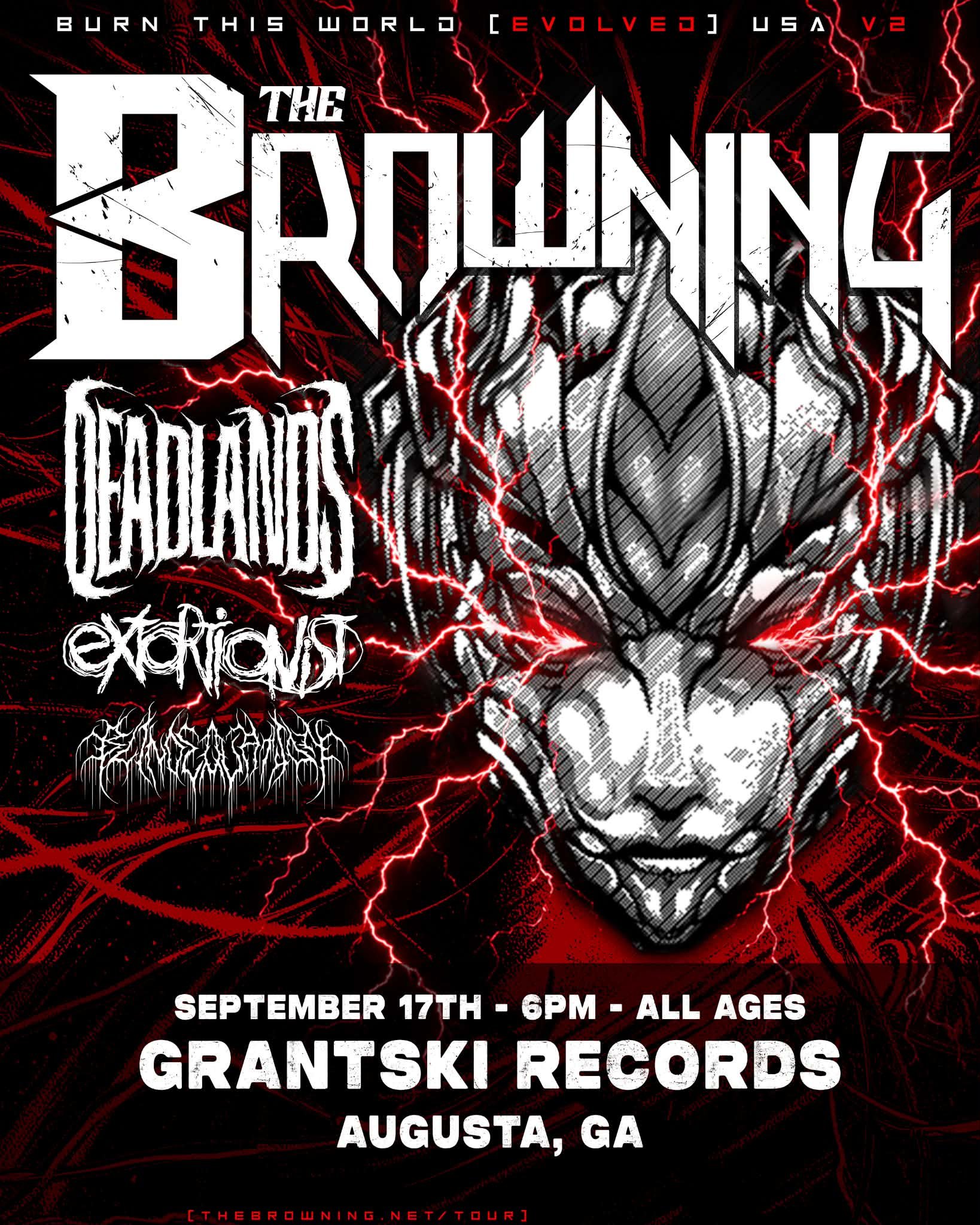 THE BROWNING W/ DEADLANDS, EXTORTIONIST &amp; BLIND EQUATION