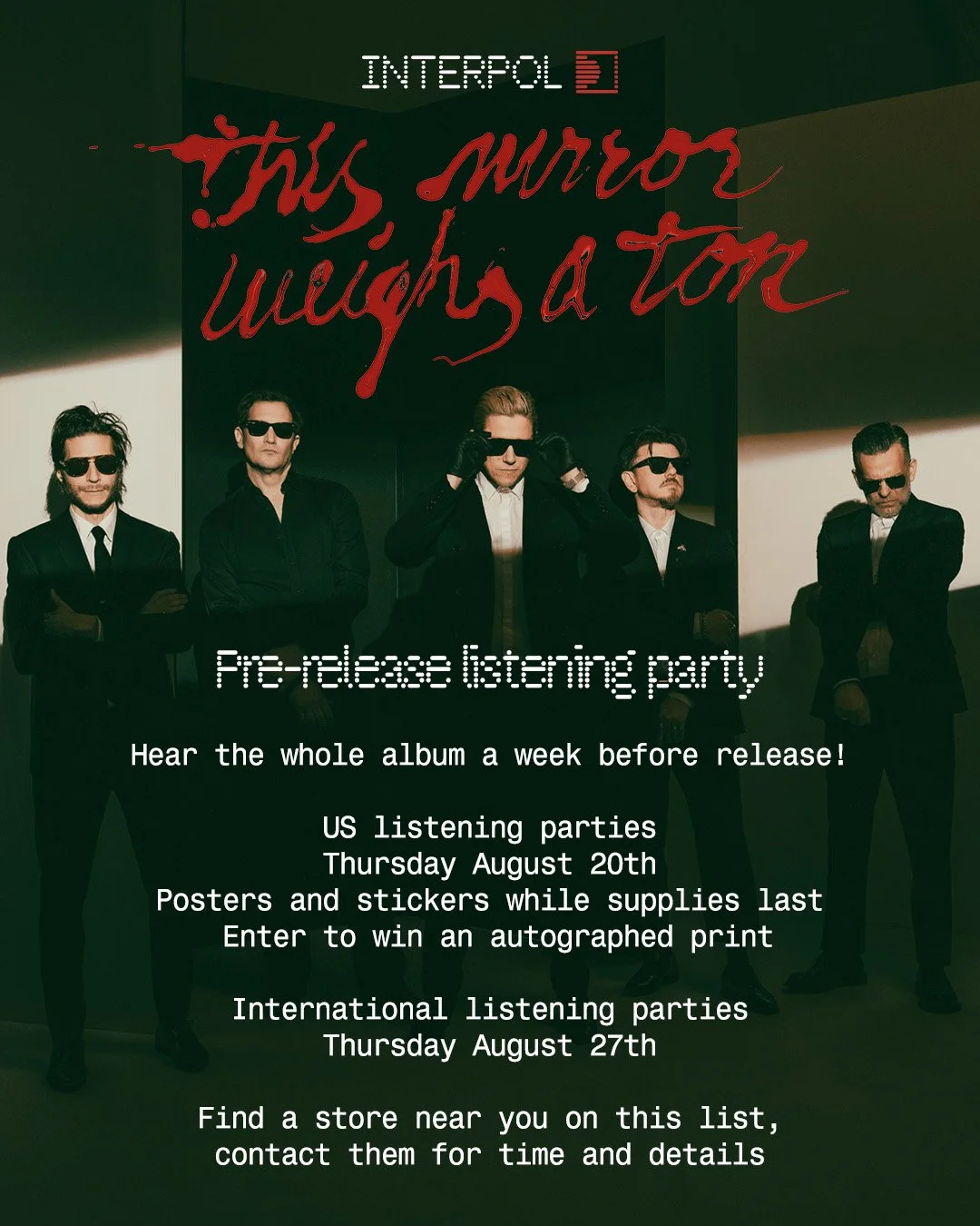 Interpol Listening Party