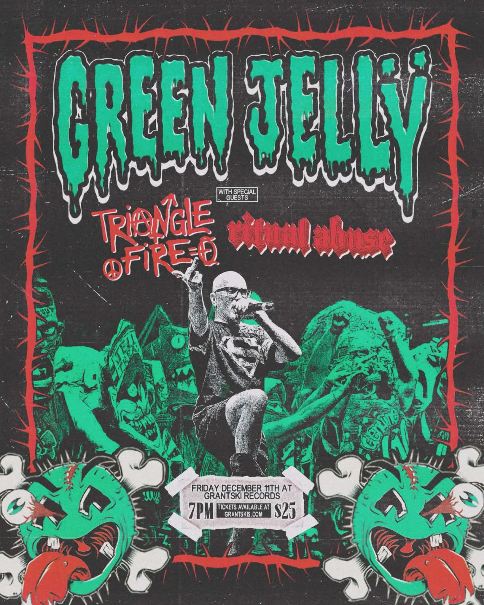 GREEN JELLY W/ Triangle Fire &amp; RITUAL ABUSE