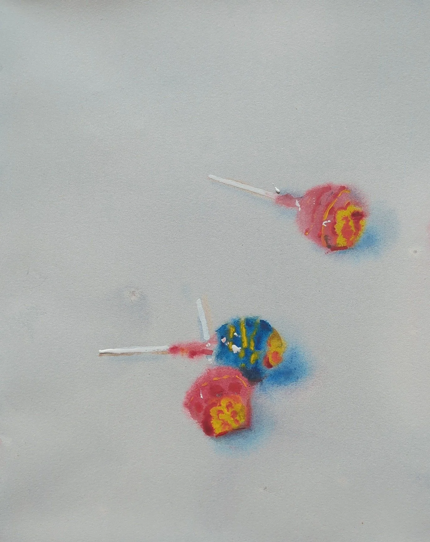 Painting of Chupa Chups candy, by Núria Riera