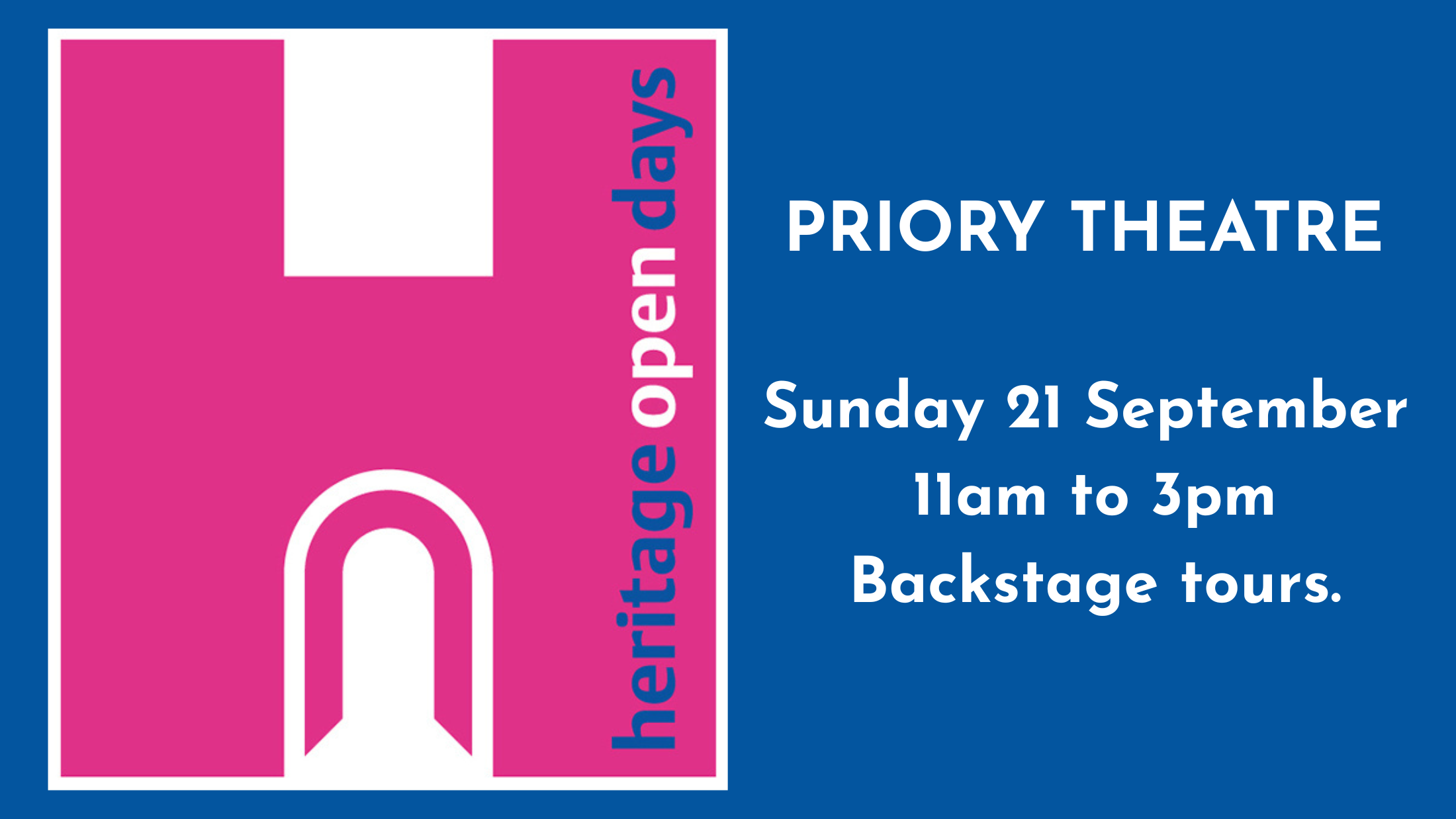 Heritage Weekend Open Day Backstage Tours